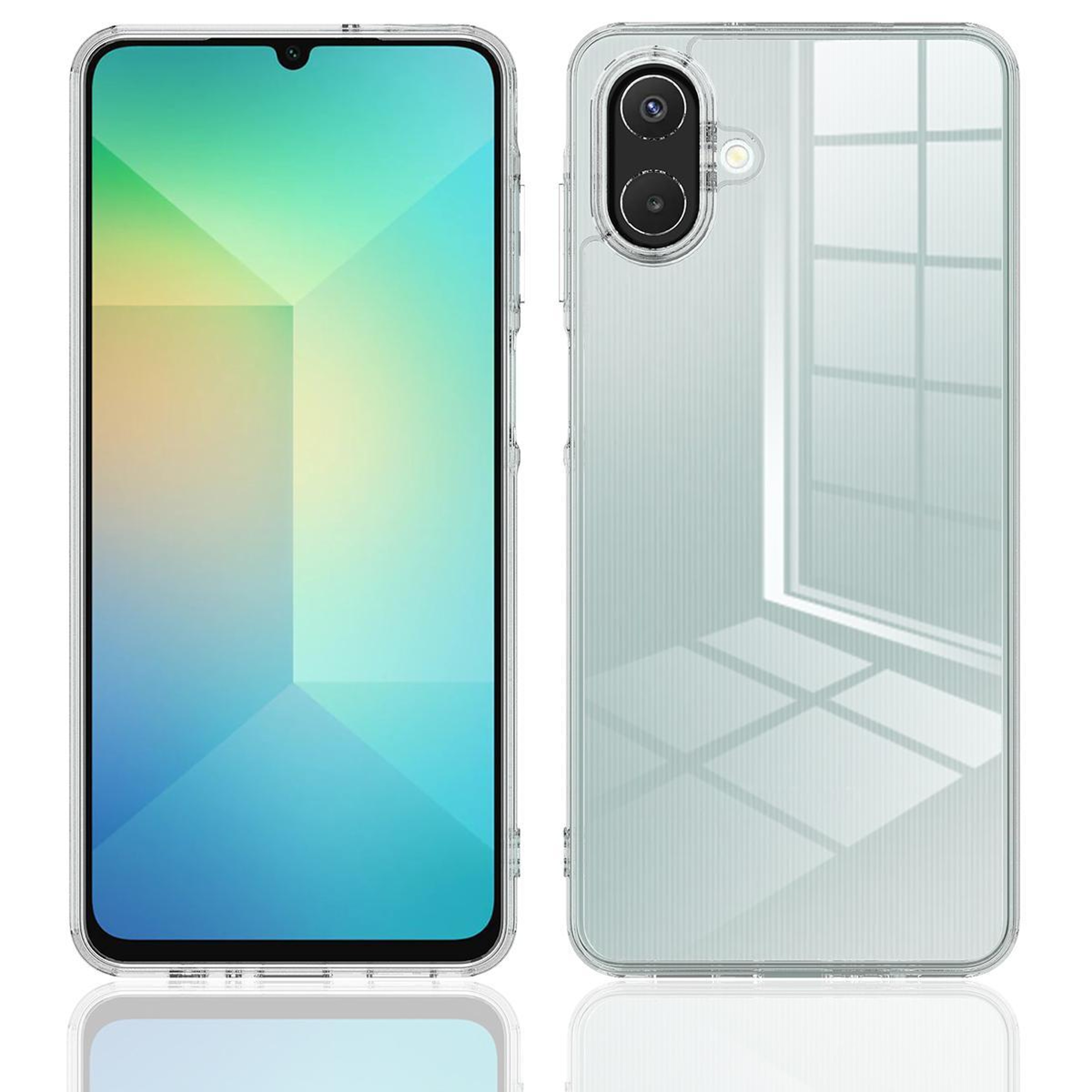 Galaxy A07 A08 Clear Scratchproof Acrylic TPU Protective Phone Case – view 2