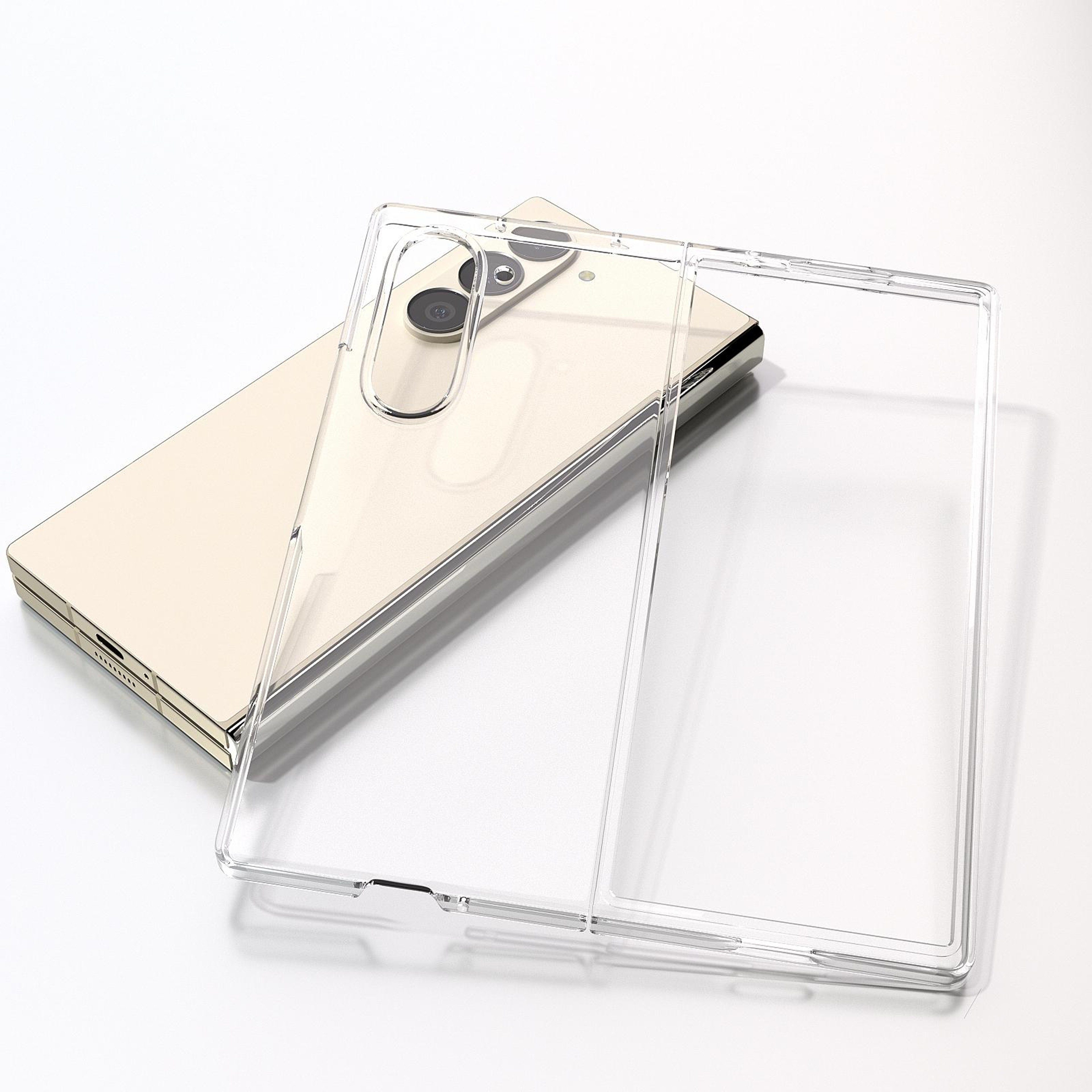 Samsung Galaxy Z Fold6 Clear Shockproof TPU PC Protective Case – view 2