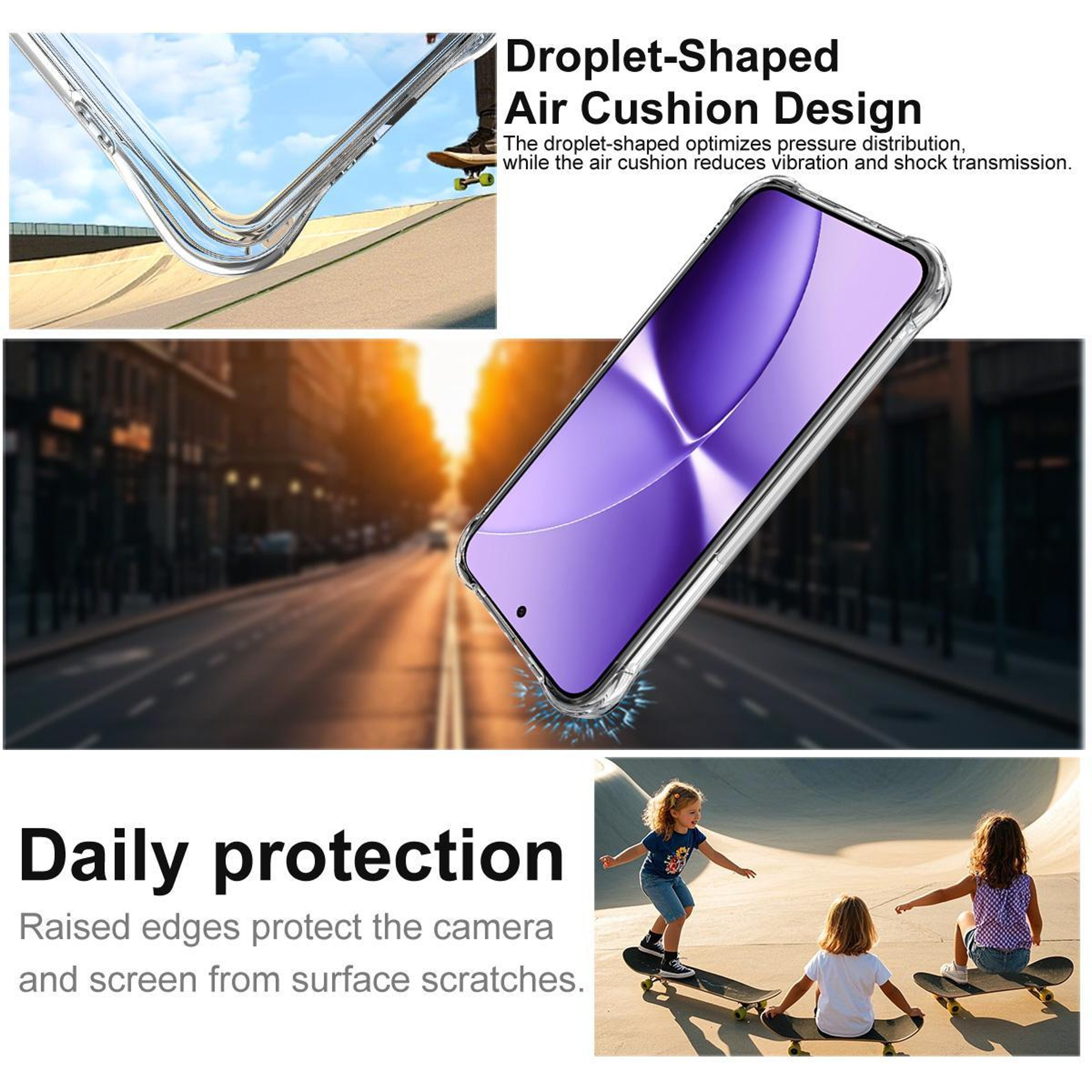 IMAK Poco X8 Pro Max 5G Case Clear Shockproof Airbag TPU Cover with Camera Protection – view 6