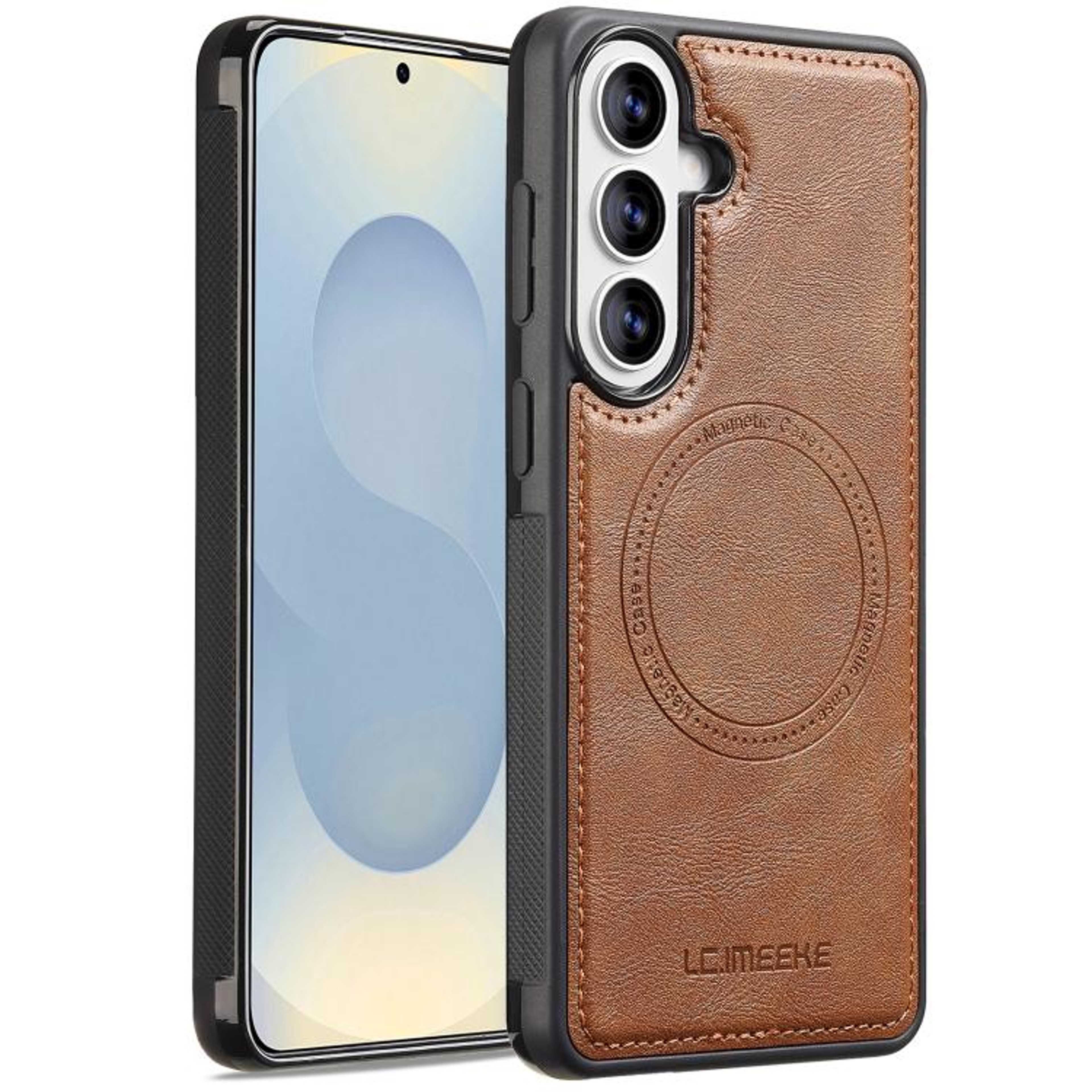 Samsung Galaxy A57 5G Case With MagSafe Magnetic Ring And PU Leather Protection 11