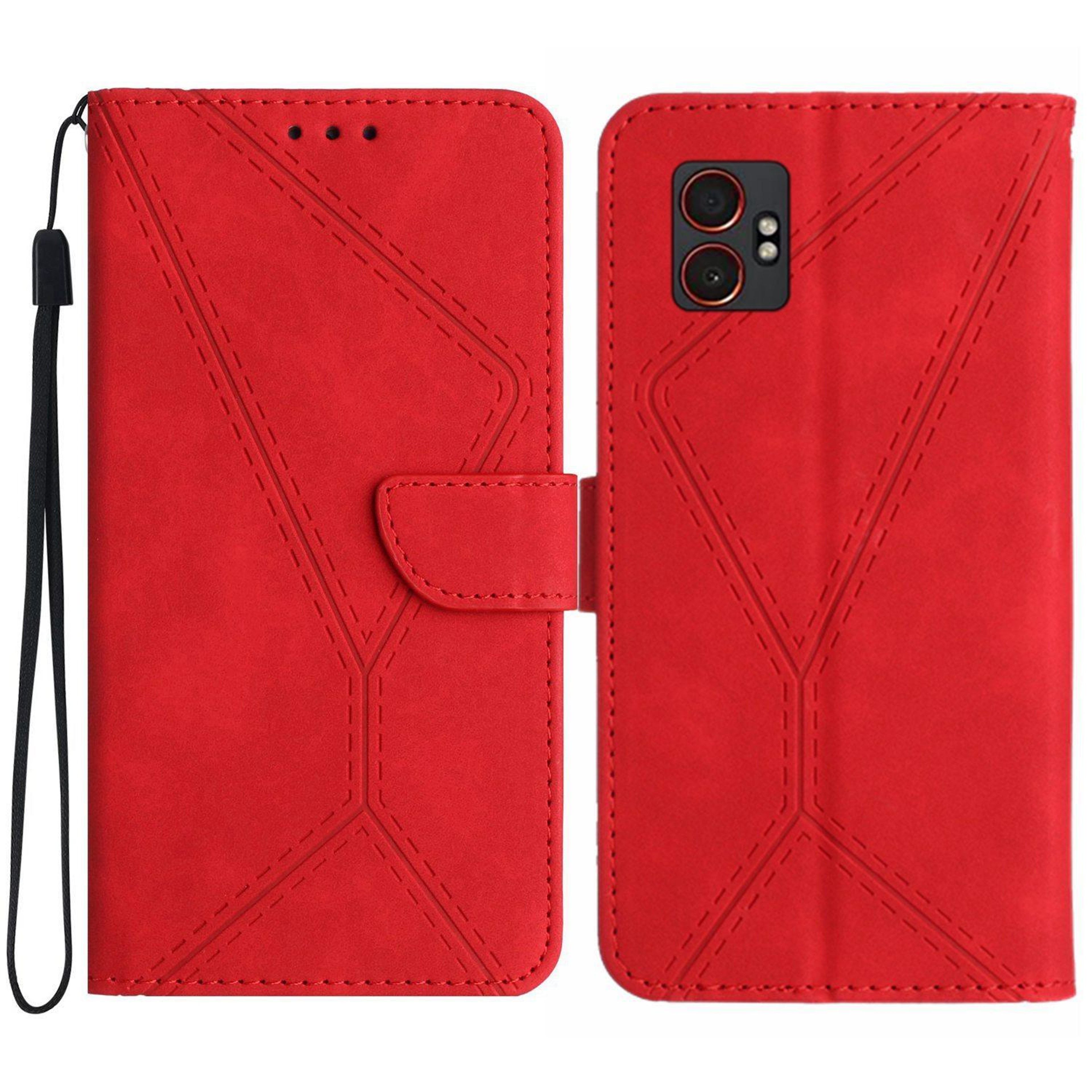 Samsung Galaxy XCover7 Pro Leather Wallet Case With Card Holder And Stand 0