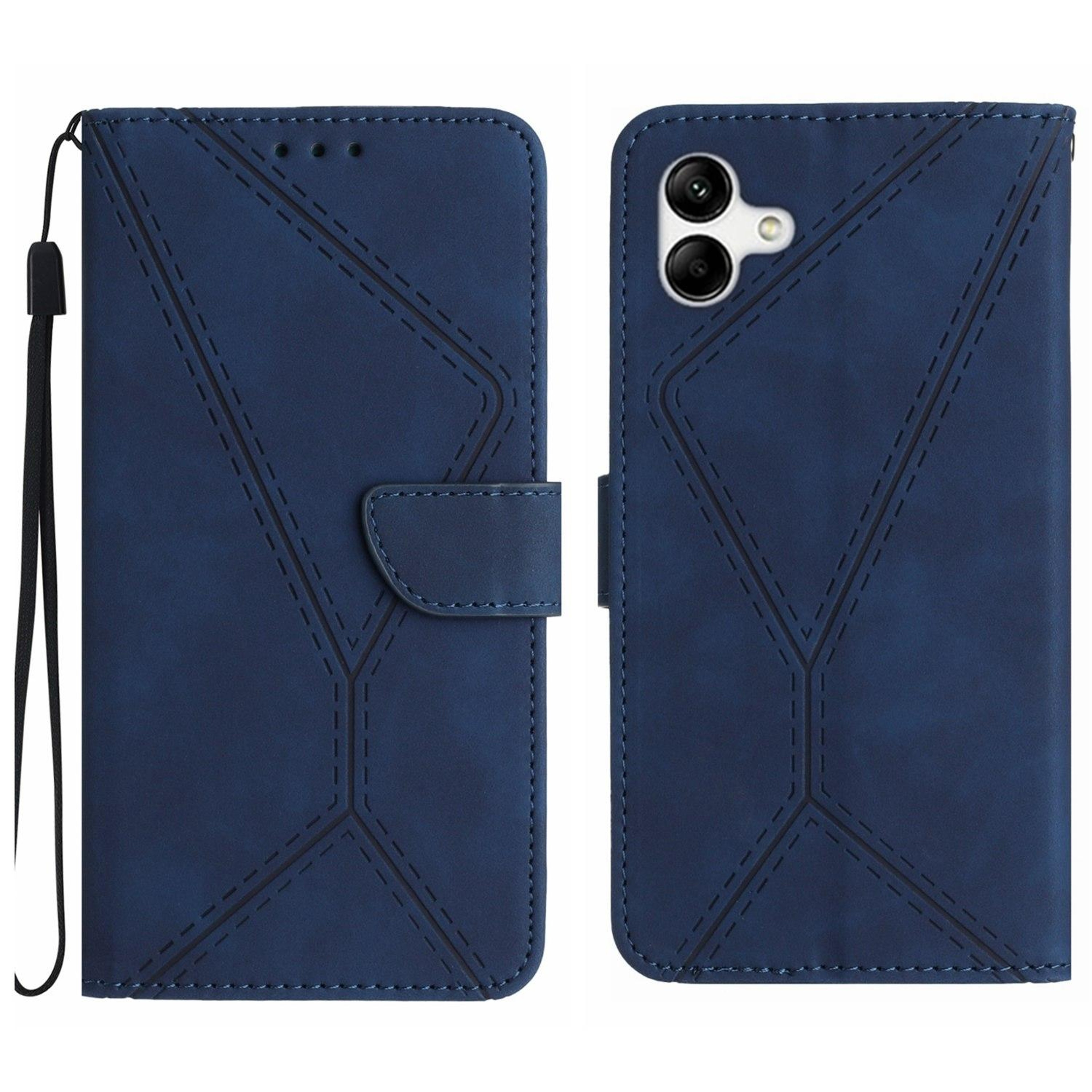 Samsung Galaxy A06 4G Leather Wallet Case With Card Holder Kickstand And Wrist Strap 0