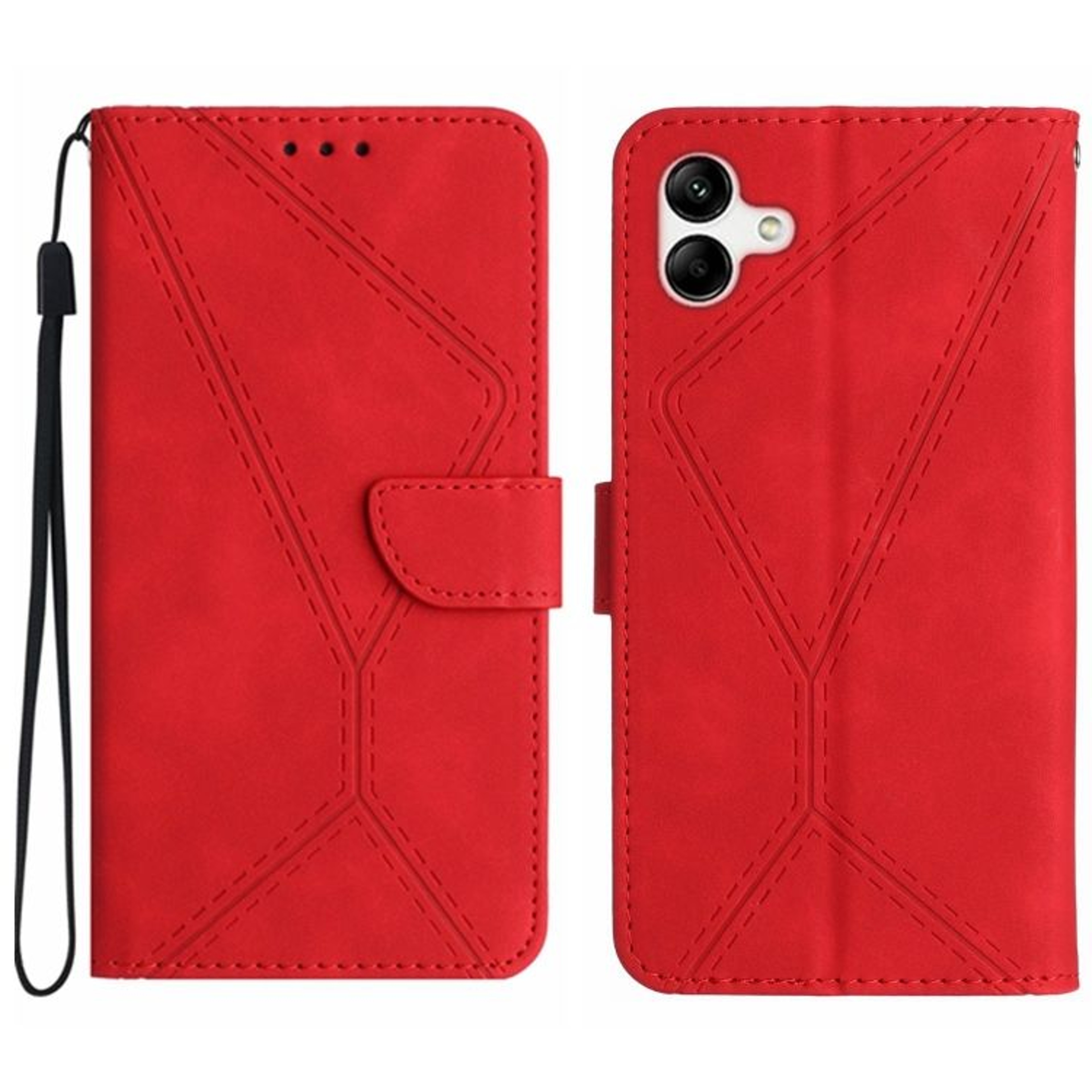 Samsung Galaxy A06 4G Leather Wallet Case With Card Holder Kickstand And Wrist Strap 7