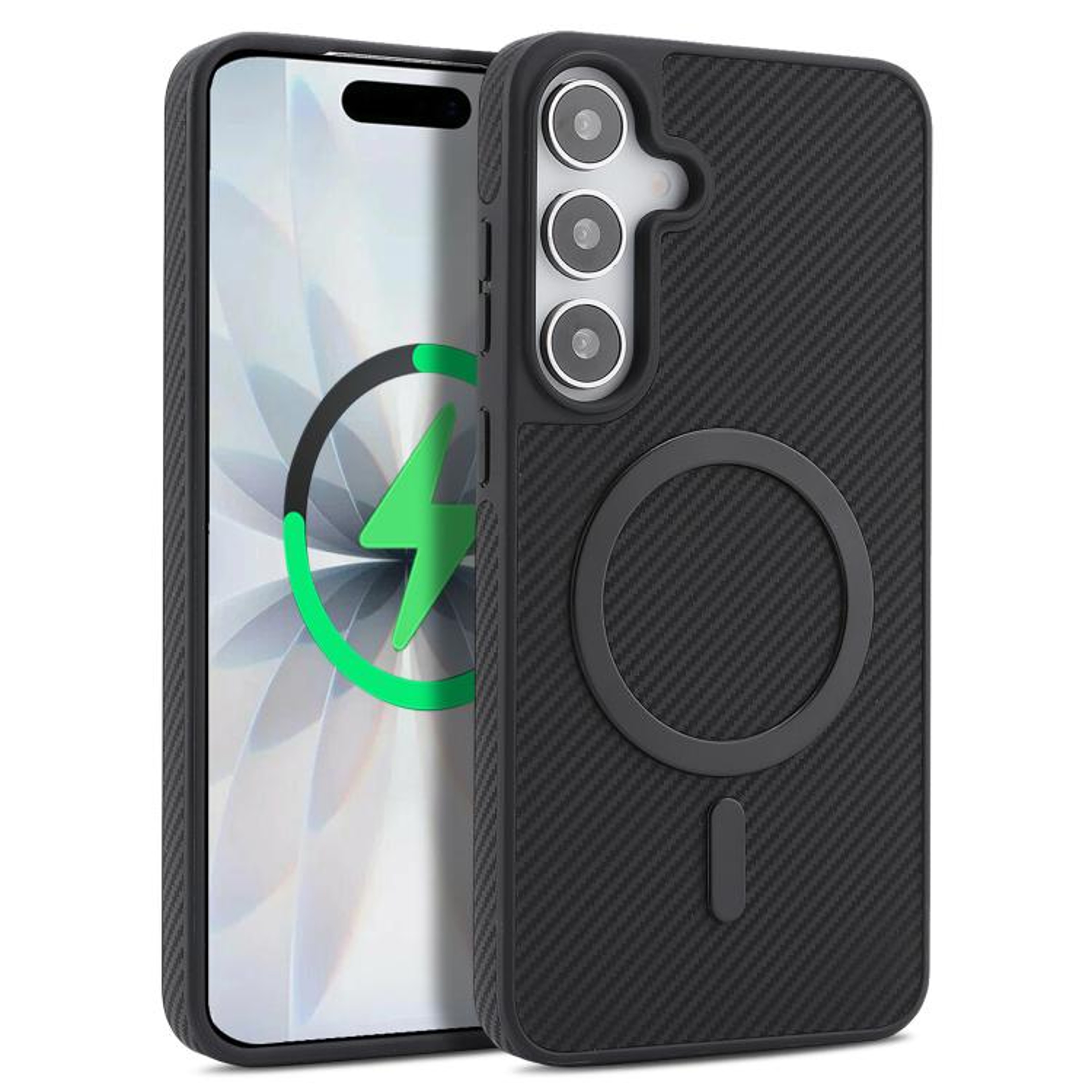 Galaxy S25 Plus Carbon Fiber MagSafe Case With Drop Protection 9