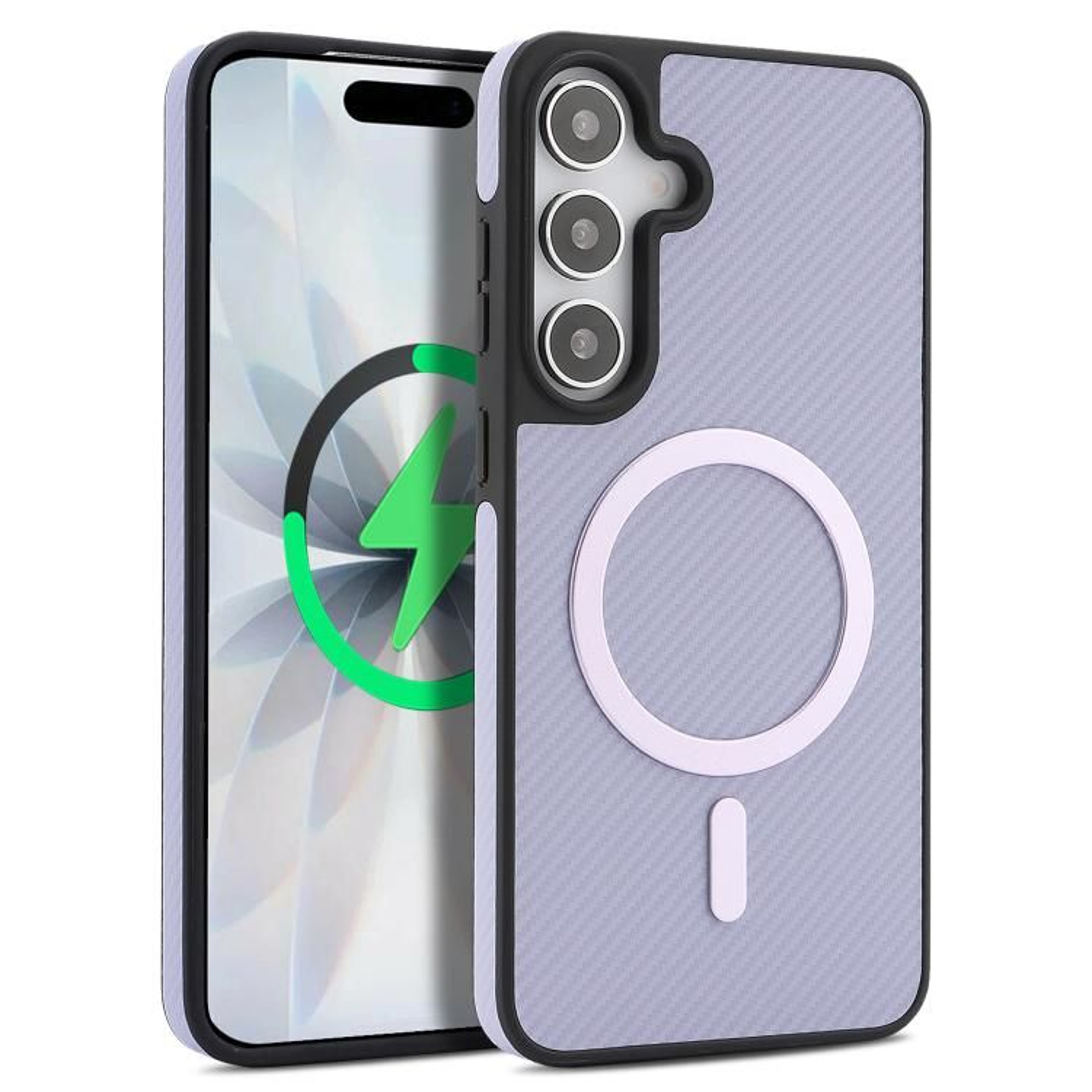 Galaxy S25 Plus Carbon Fiber MagSafe Case With Drop Protection 12