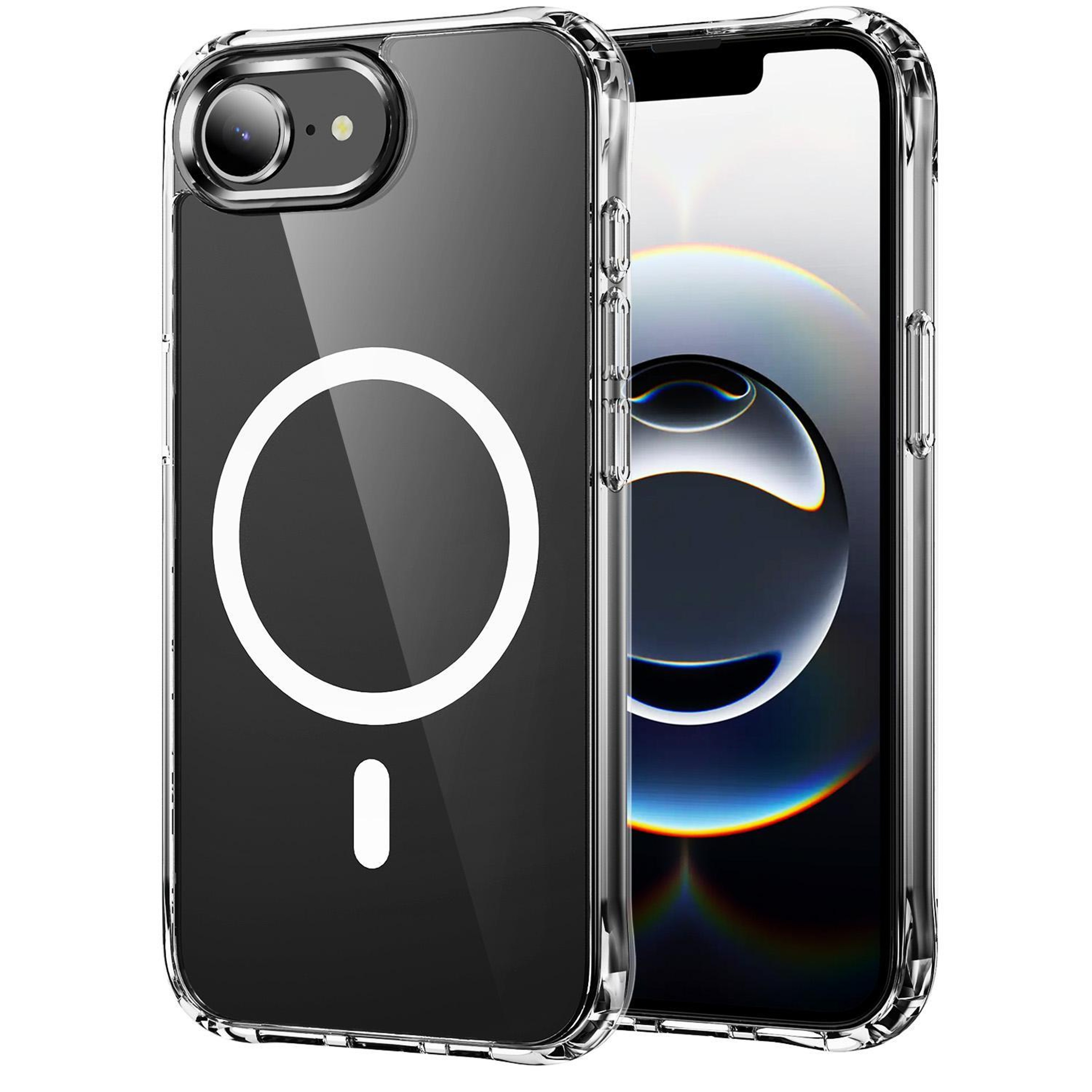 iPhone 17e 16e Clear MagSafe Case with Shockproof Airbag Corners – view 1
