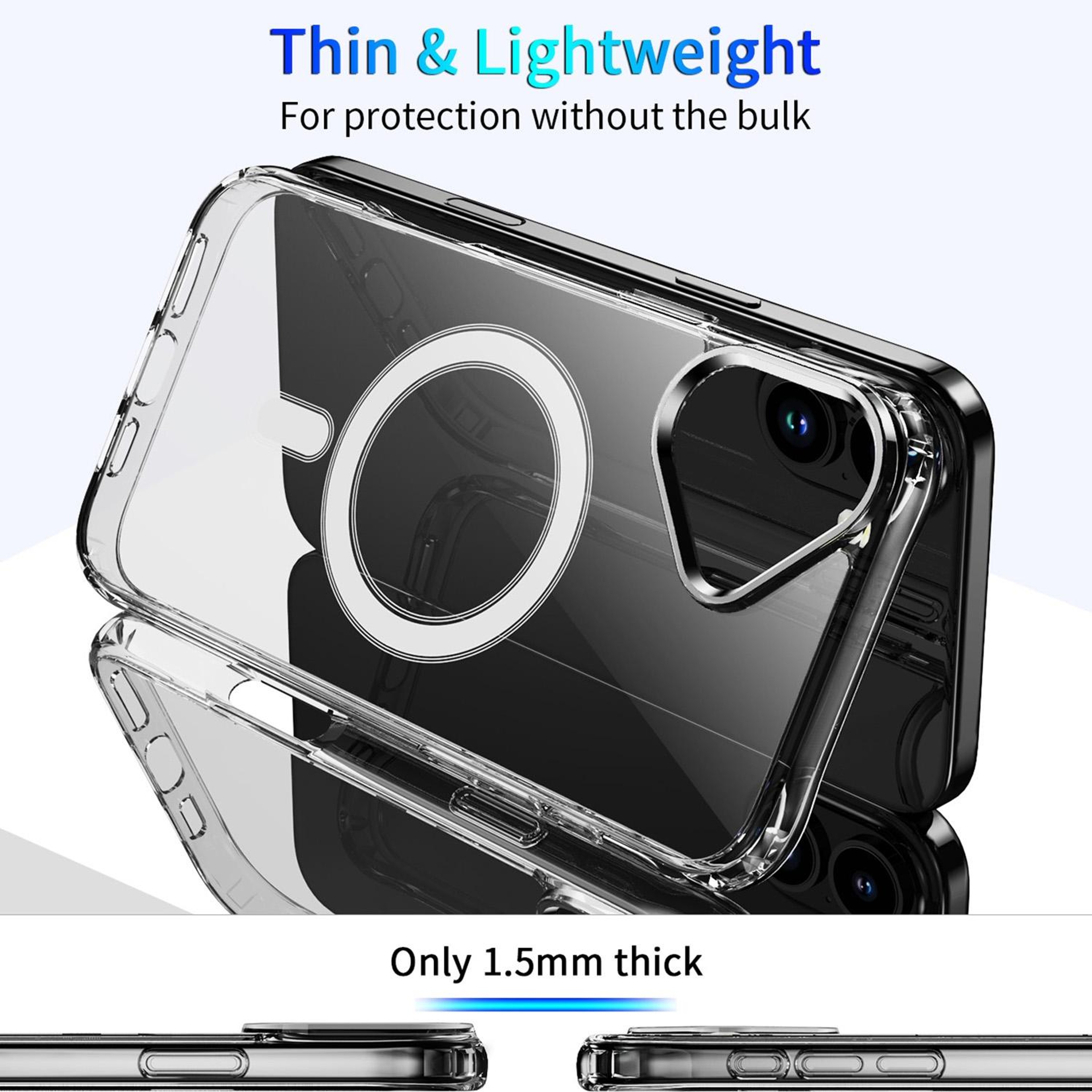 iPhone 16 Plus Clear MagSafe Case with Shock Absorbing Corner Protection – view 4