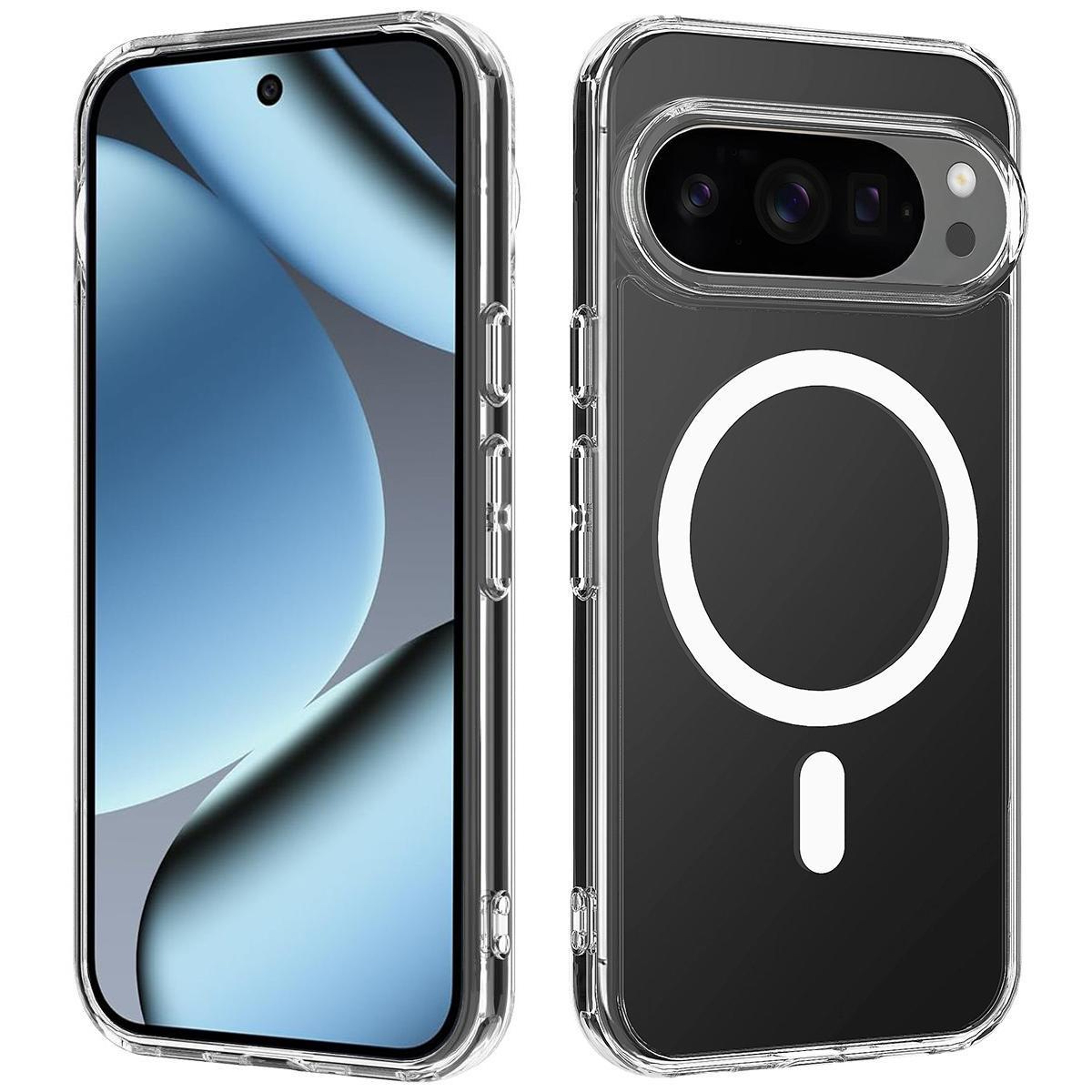 Google Pixel 10 Pro MagSafe Clear Case Shockproof Acrylic TPU Magnetic Cover – view 1