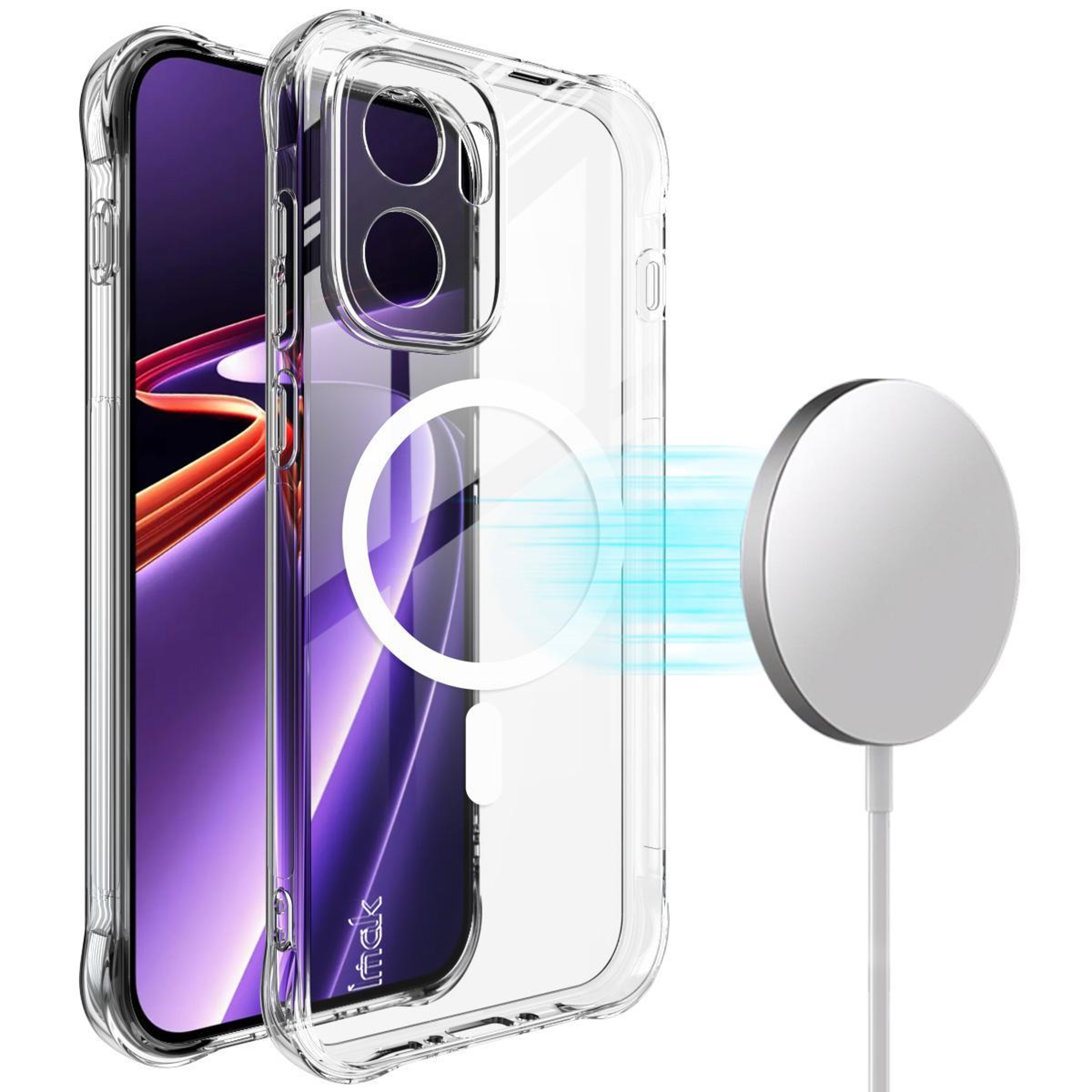 OnePlus Ace 6 Ultra Magnetic Case Shockproof Airbag Clear TPU Cover – view 1