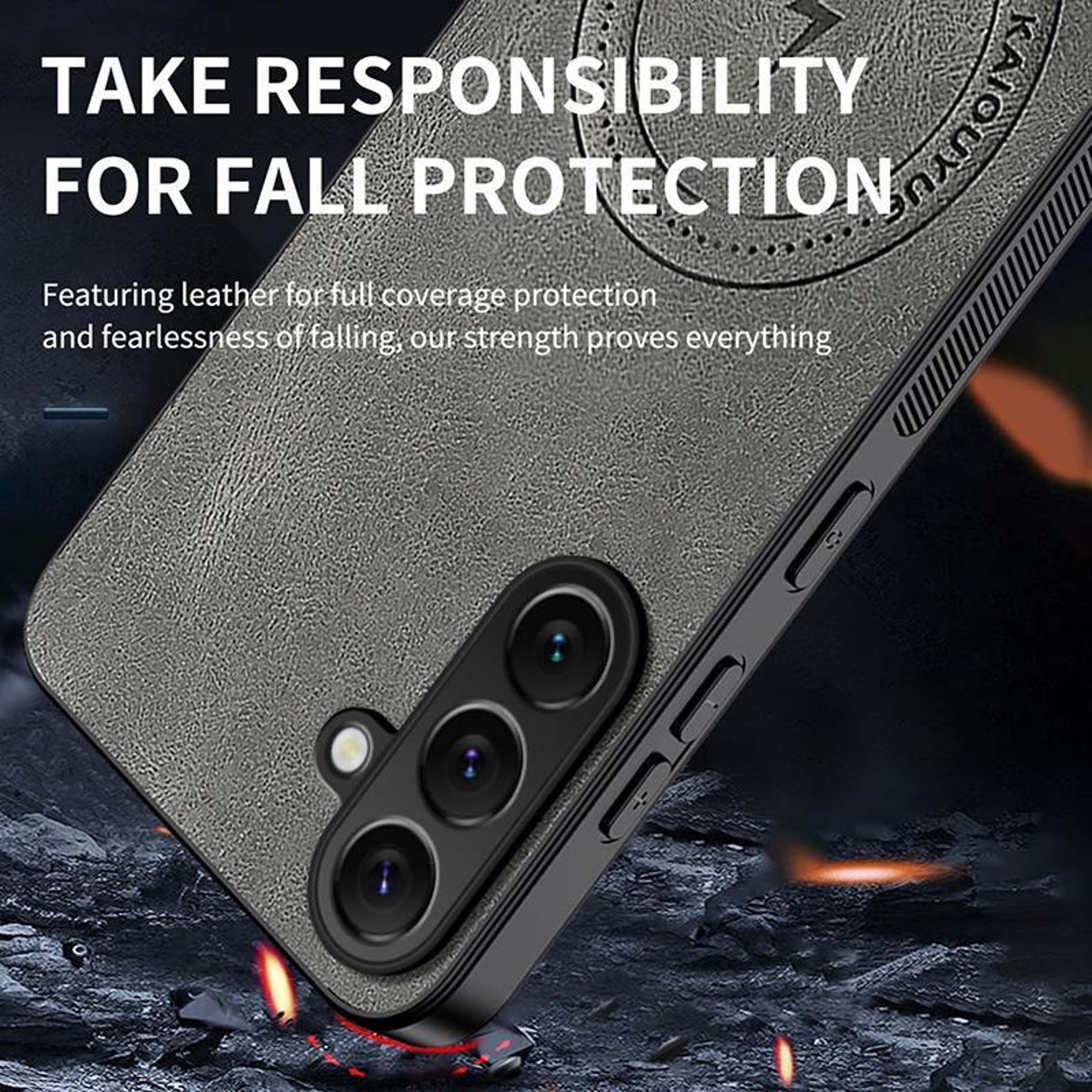 Samsung Galaxy S26 Plus Magnetic Case With Nappa Texture Slim Protective Design 3