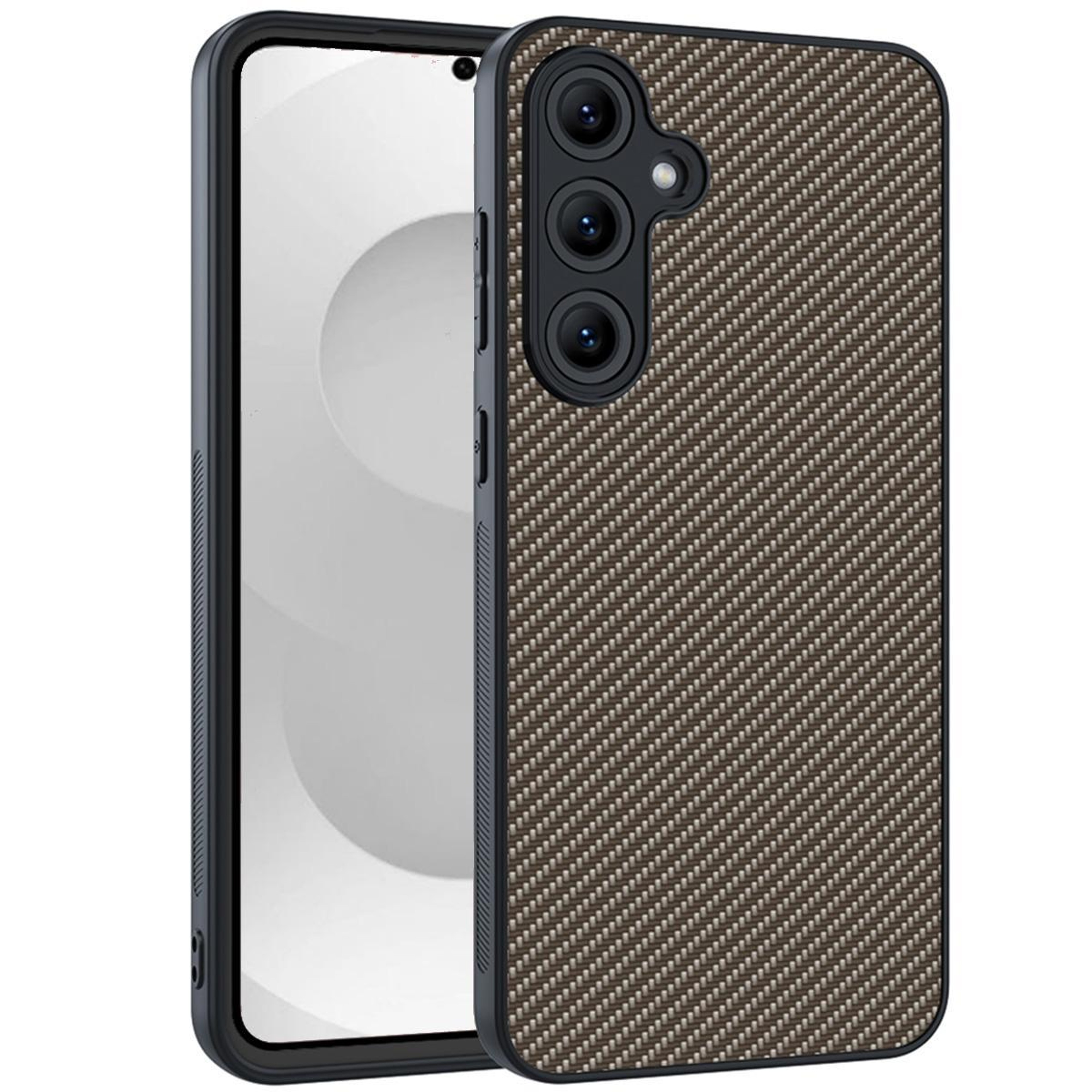 Samsung Galaxy S26 Plus 5G Carbon Fiber Texture Slim Protective Phone Case 0
