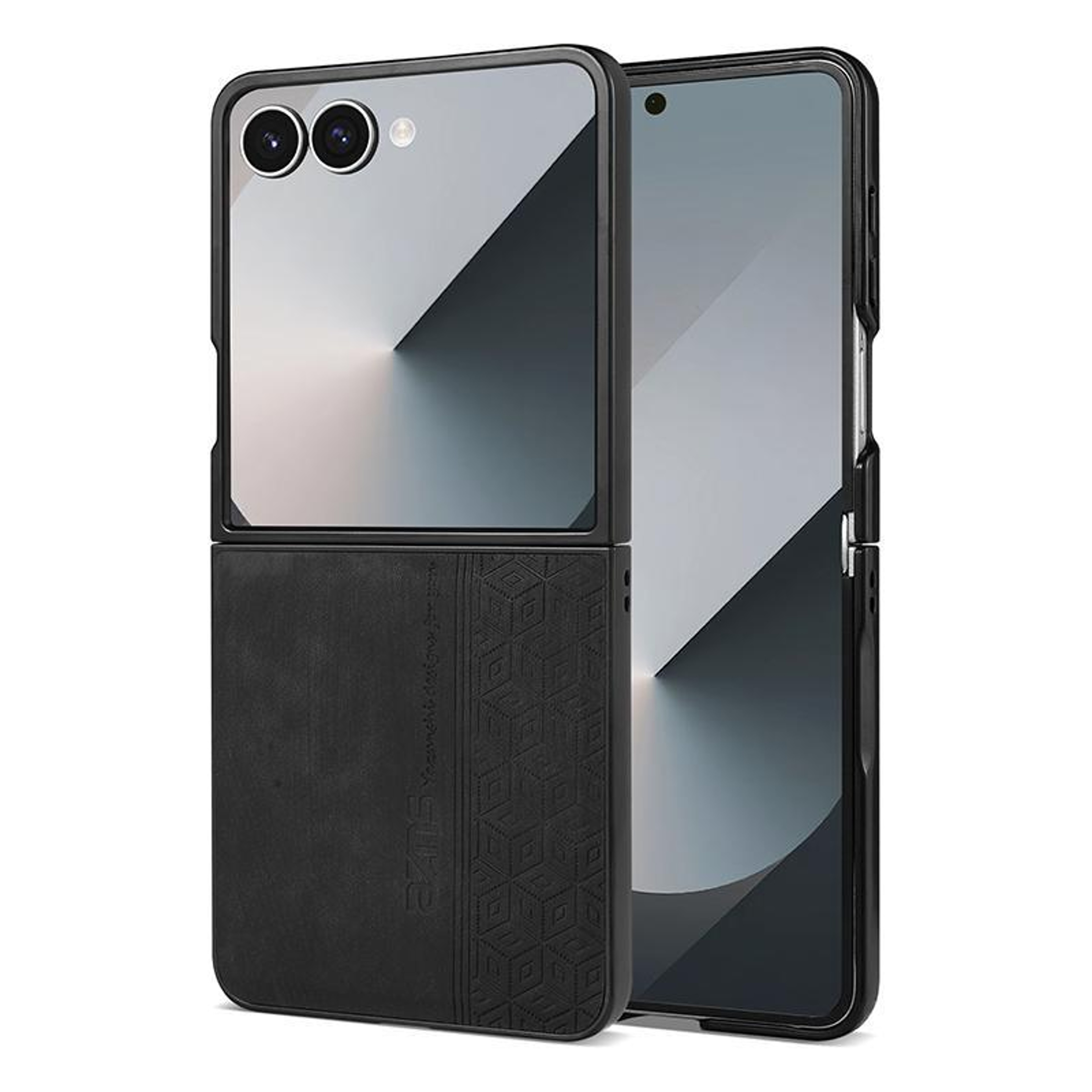 Samsung Galaxy Z Flip8 5G Case 3D Embossed Leather Skin Feel Protective Cover 0