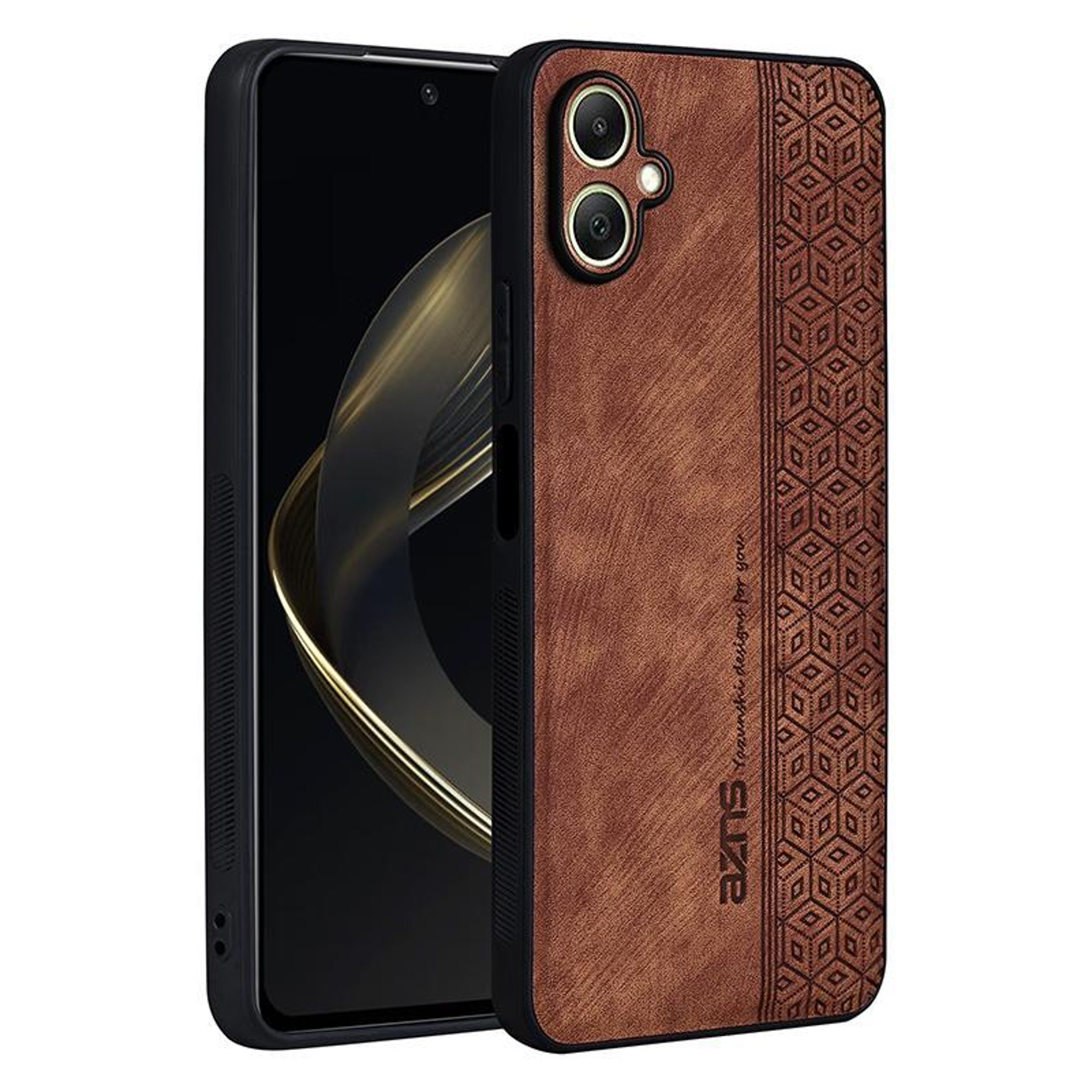 Samsung Galaxy A07 4G Leather TPU Case 3D Embossed Protective Cover 0