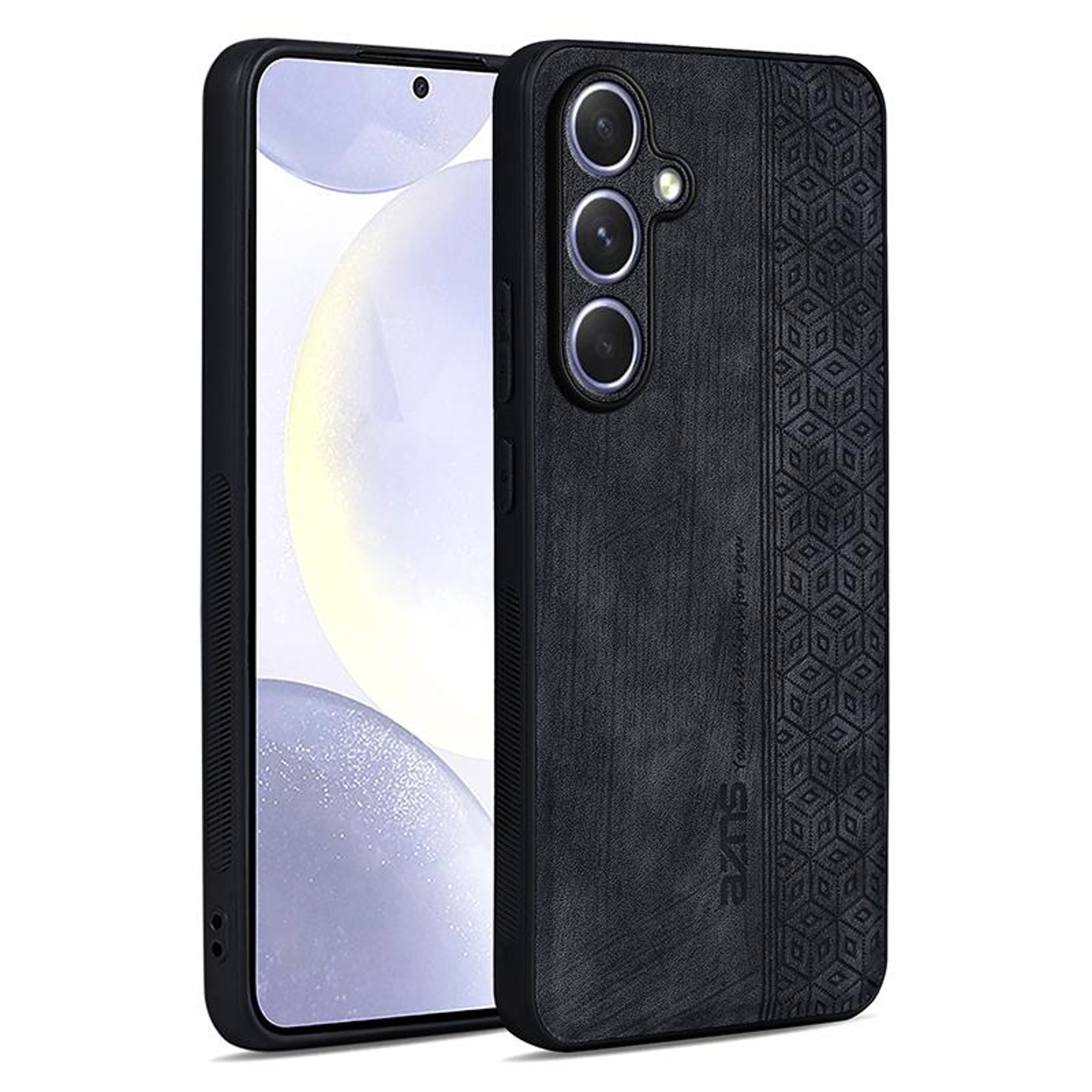 Samsung Galaxy S25 Plus 5G Case 3D Embossed Leather Skin Protective Cover 0