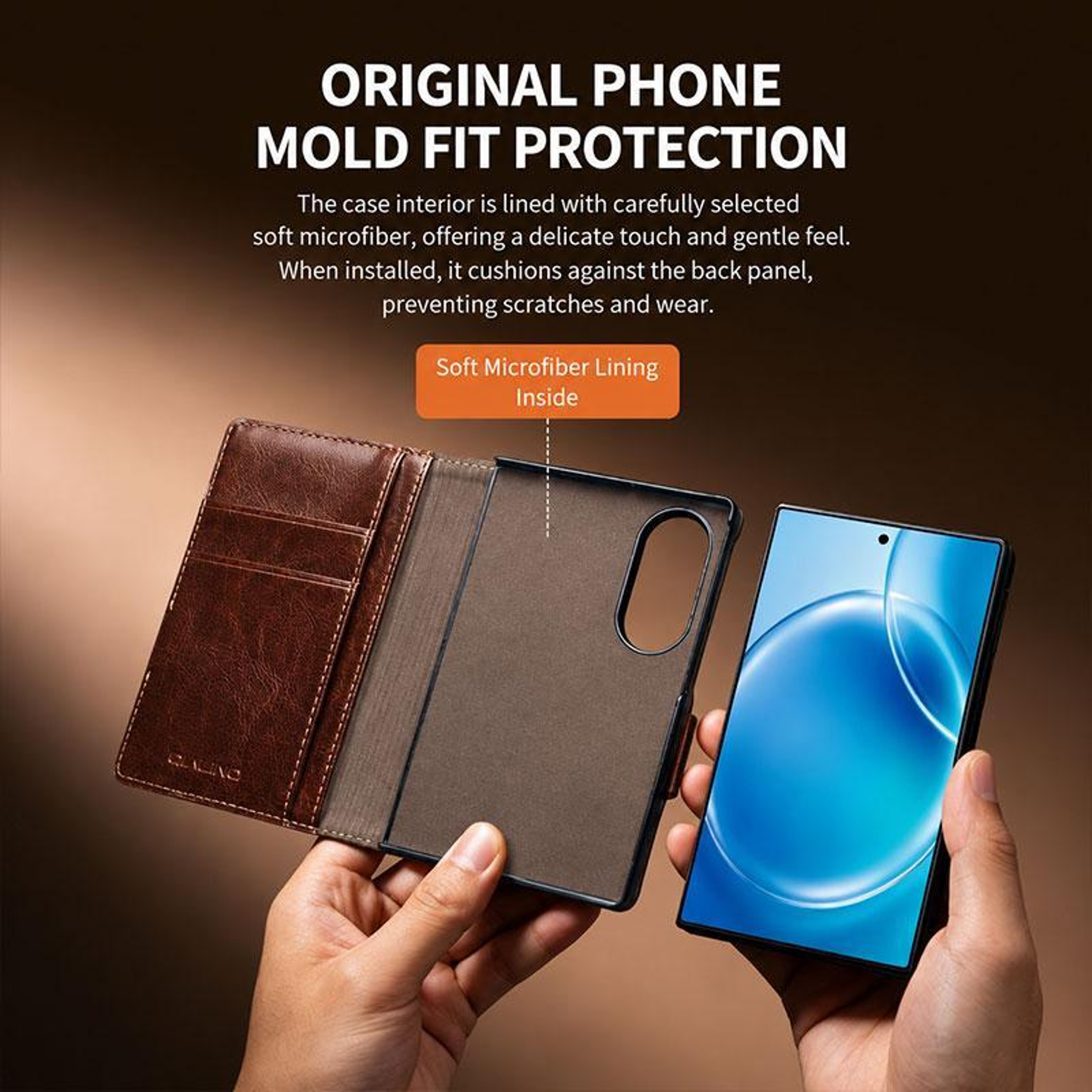 Classic Galaxy Z Fold8 Genuine Leather Case With Magnetic Buckle 8
