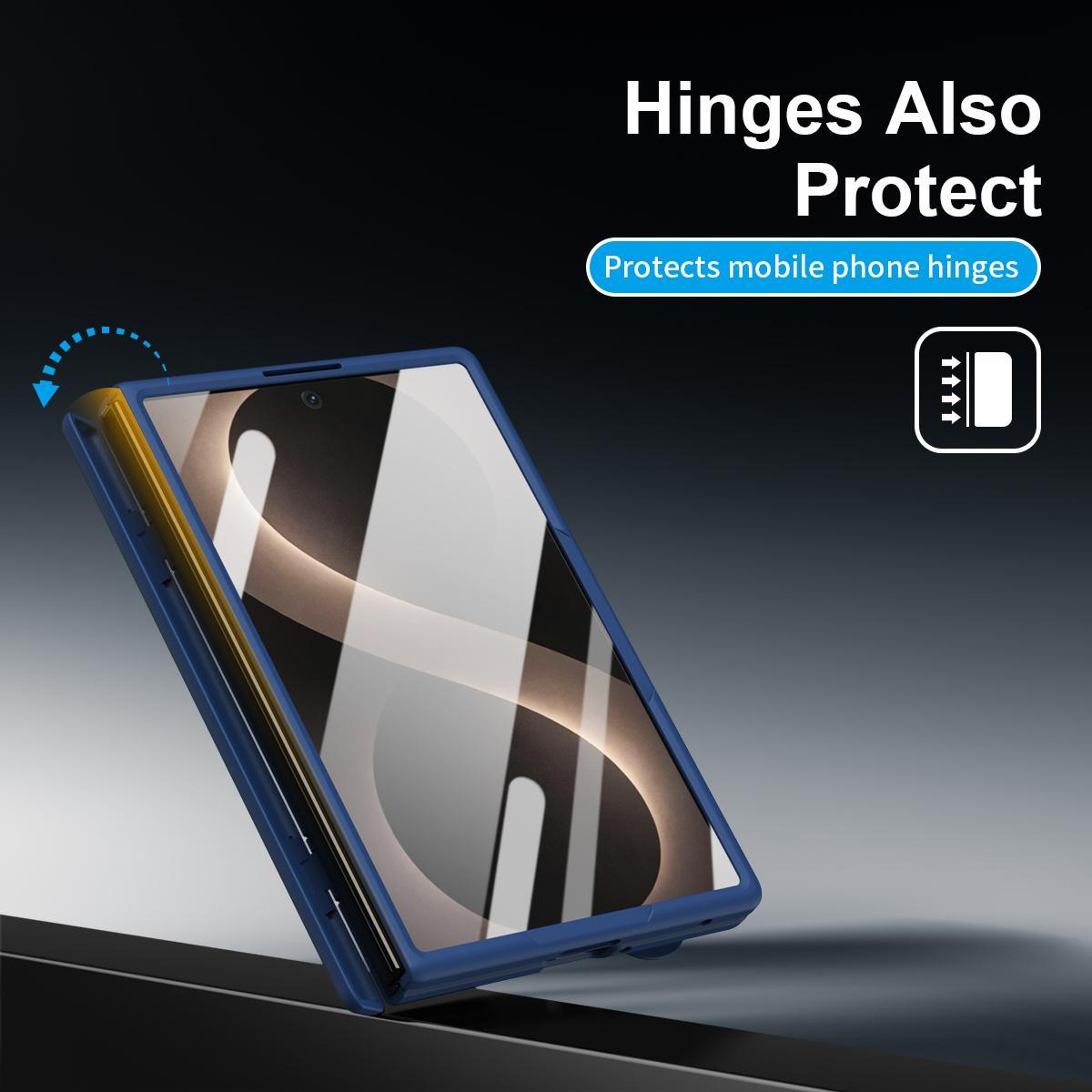 Samsung Galaxy Z Fold8 5G Shockproof Case With Tempered Glass Back And Holder 6