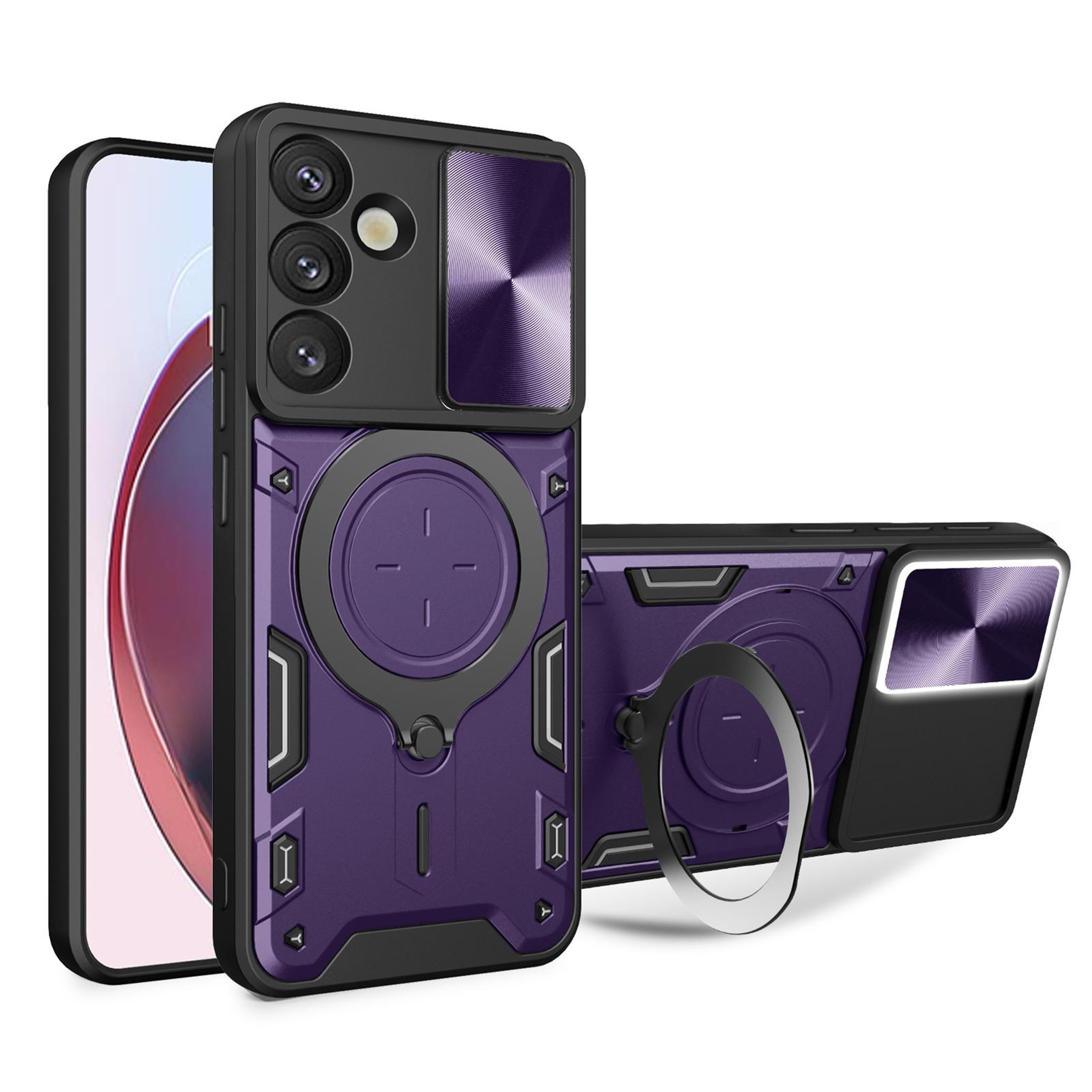 Samsung Galaxy S25 Plus 5G CamShield Case With Magnetic Ring Holder 0