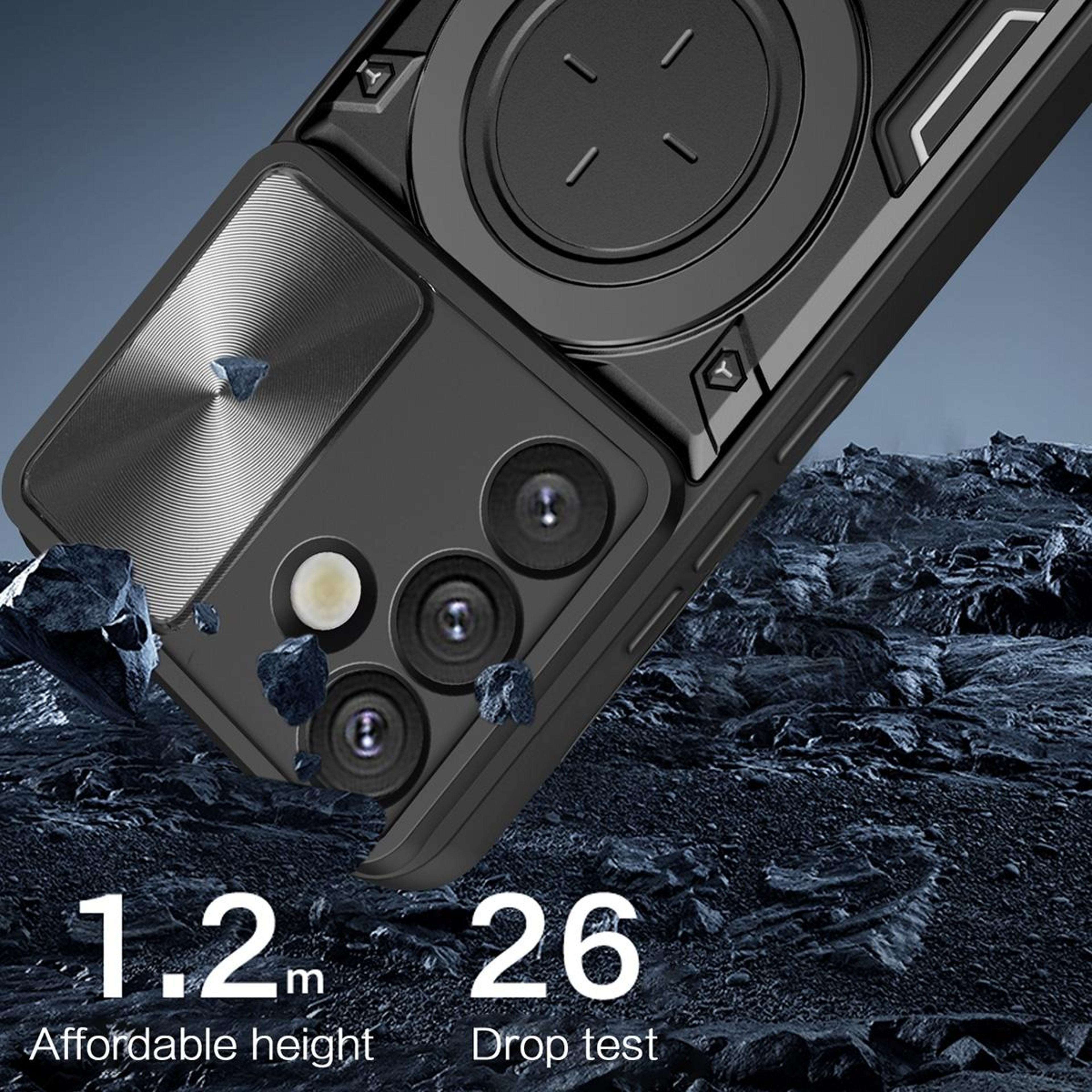 Samsung Galaxy S25 Plus 5G CamShield Case With Magnetic Ring Holder 6