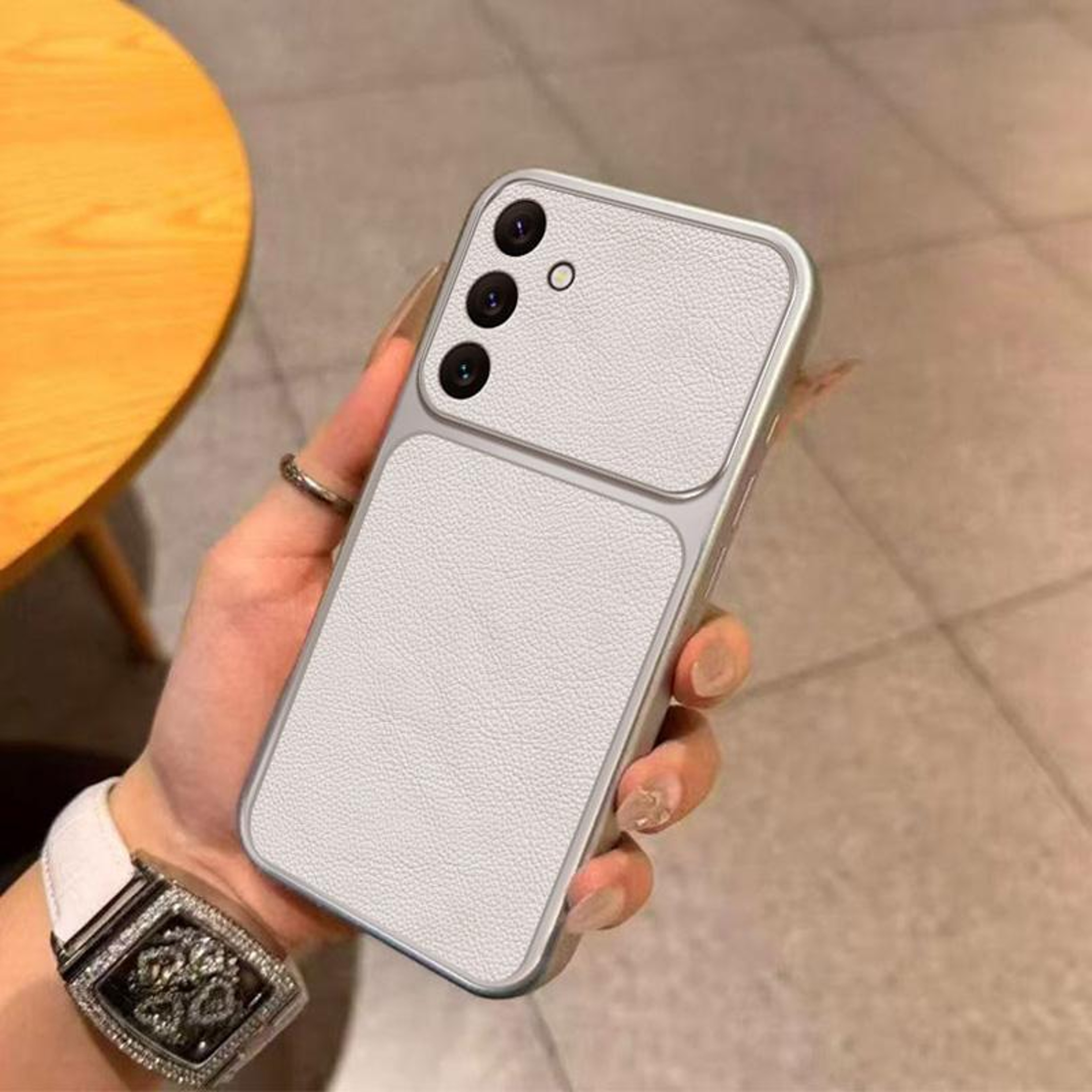 Galaxy S26 FE 5G Large Window Leather TPU Protective Phone Case – view 2
