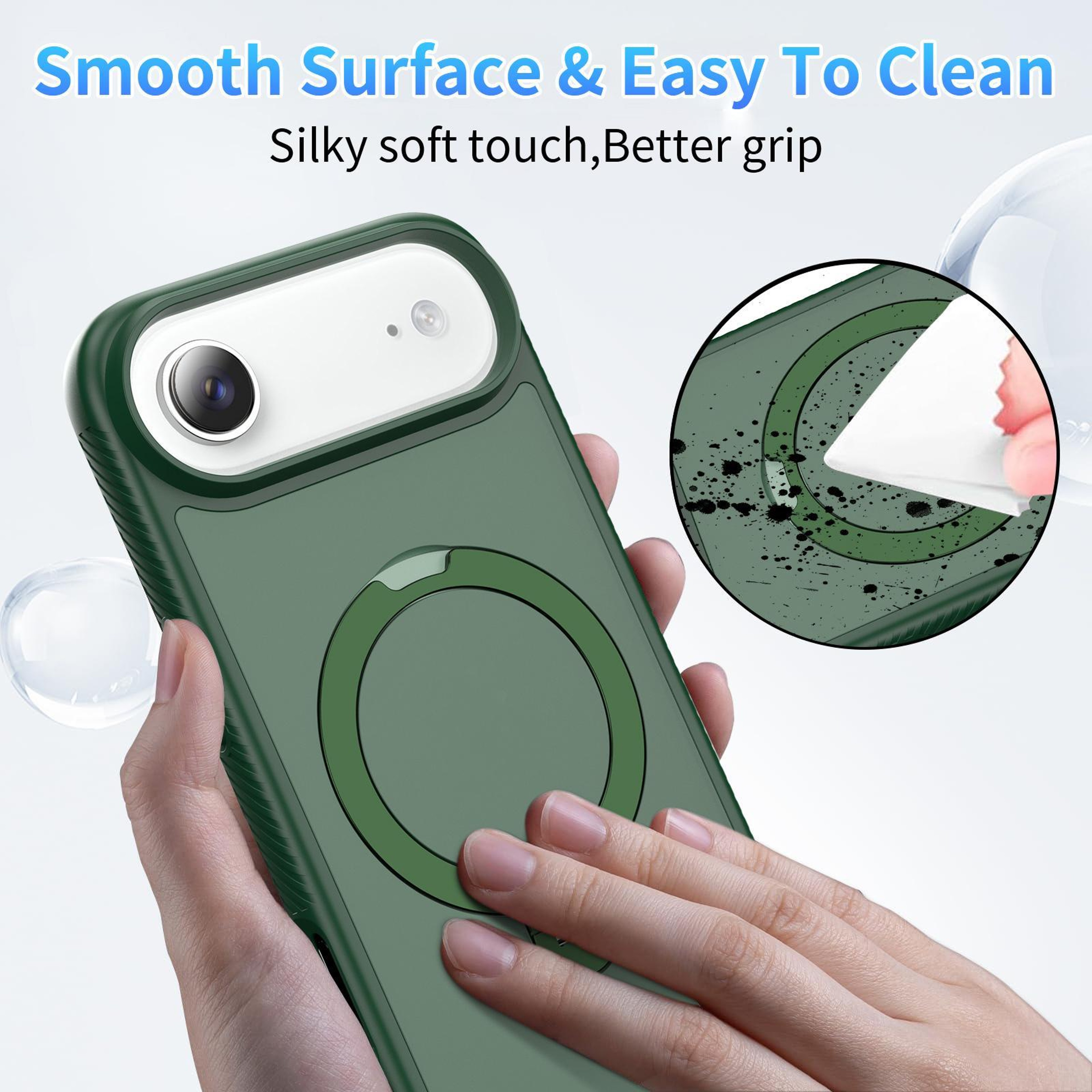 IPhone Air Magnetic Case With 360 Rotating Stand And Shockproof Protection 2