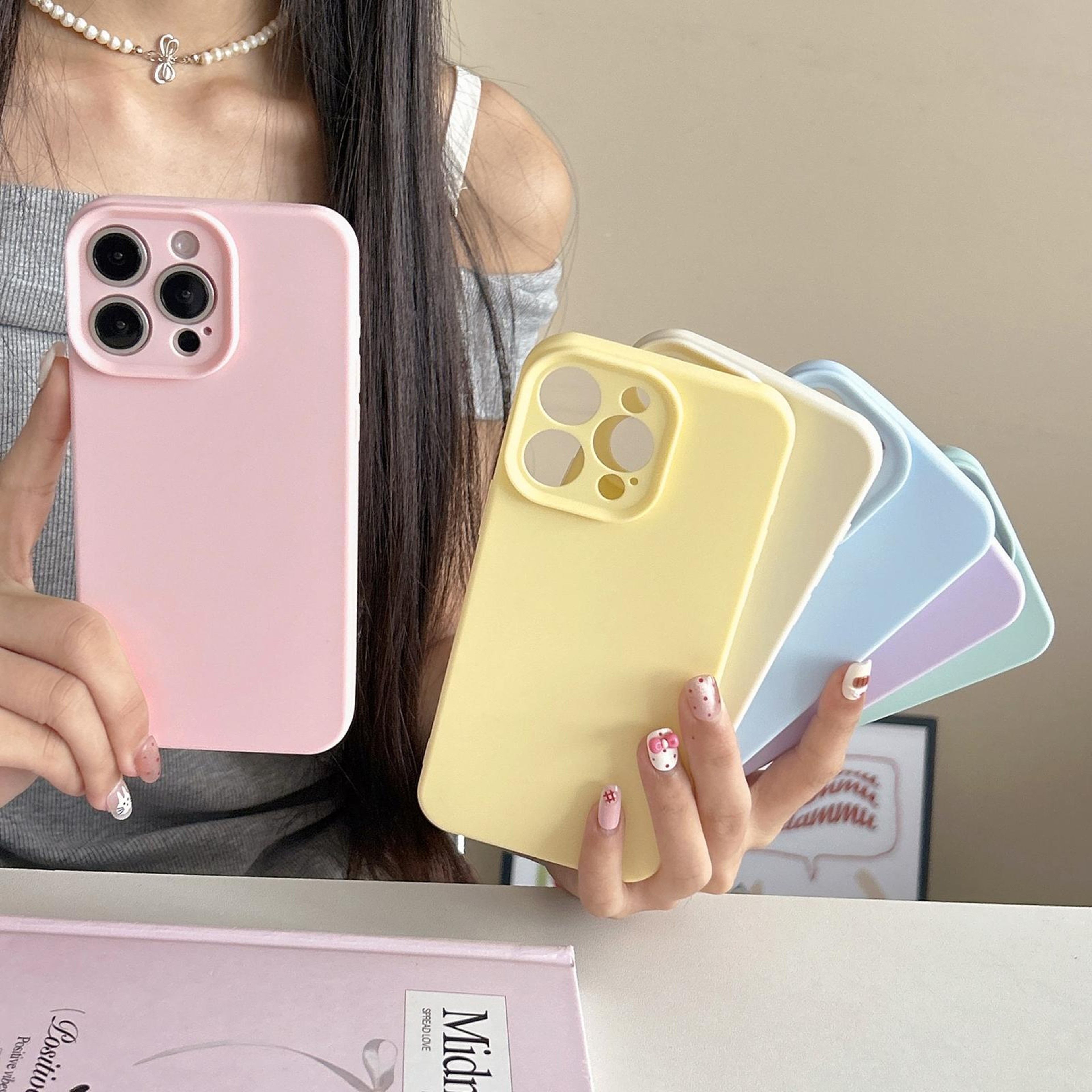 IPhone 17 Pro Slim Silicone Case With Camera Protection Anti Fingerprint Grip 5