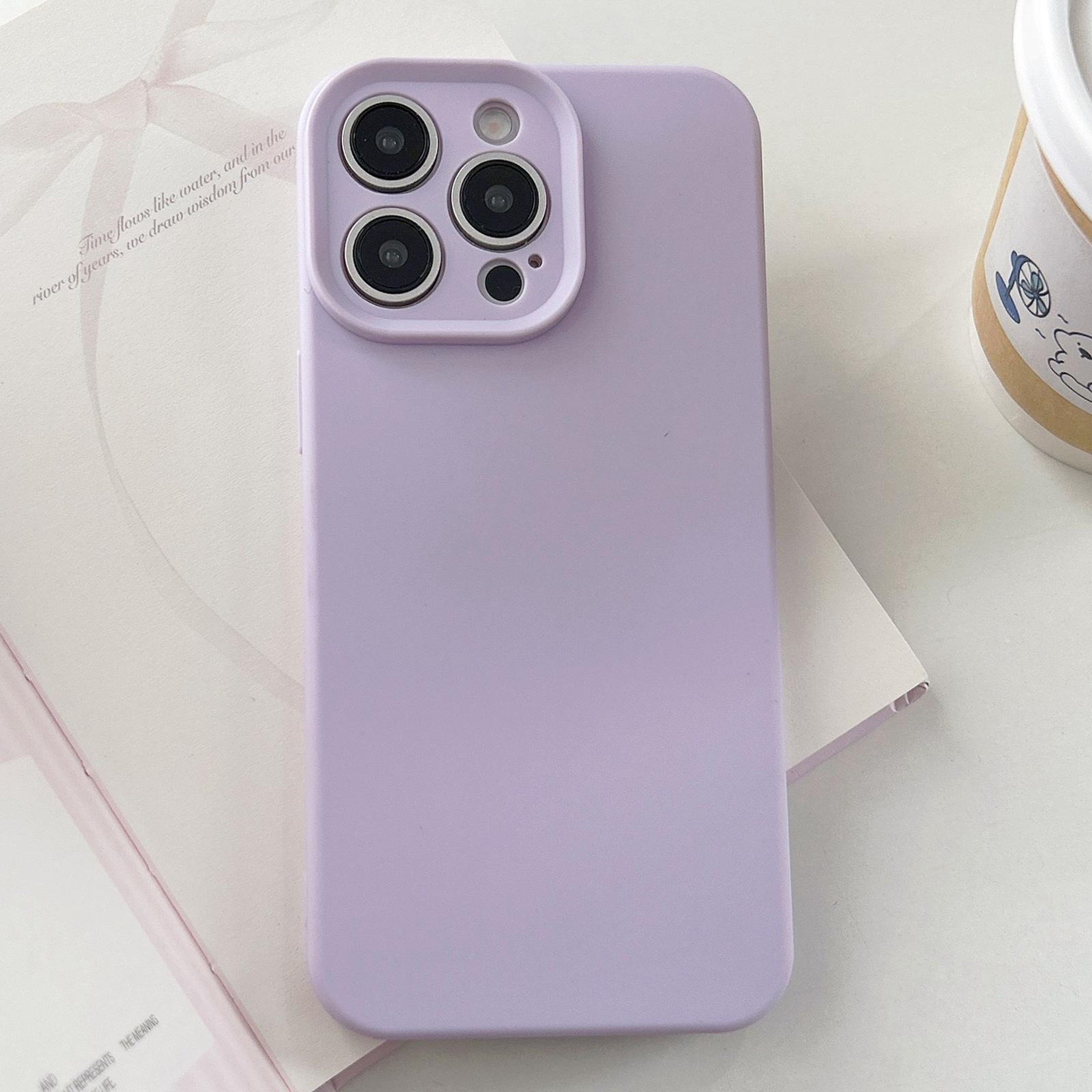 IPhone 16 Pro Silicone Case Slim Fit Camera Protection Anti Fingerprint Cover 0