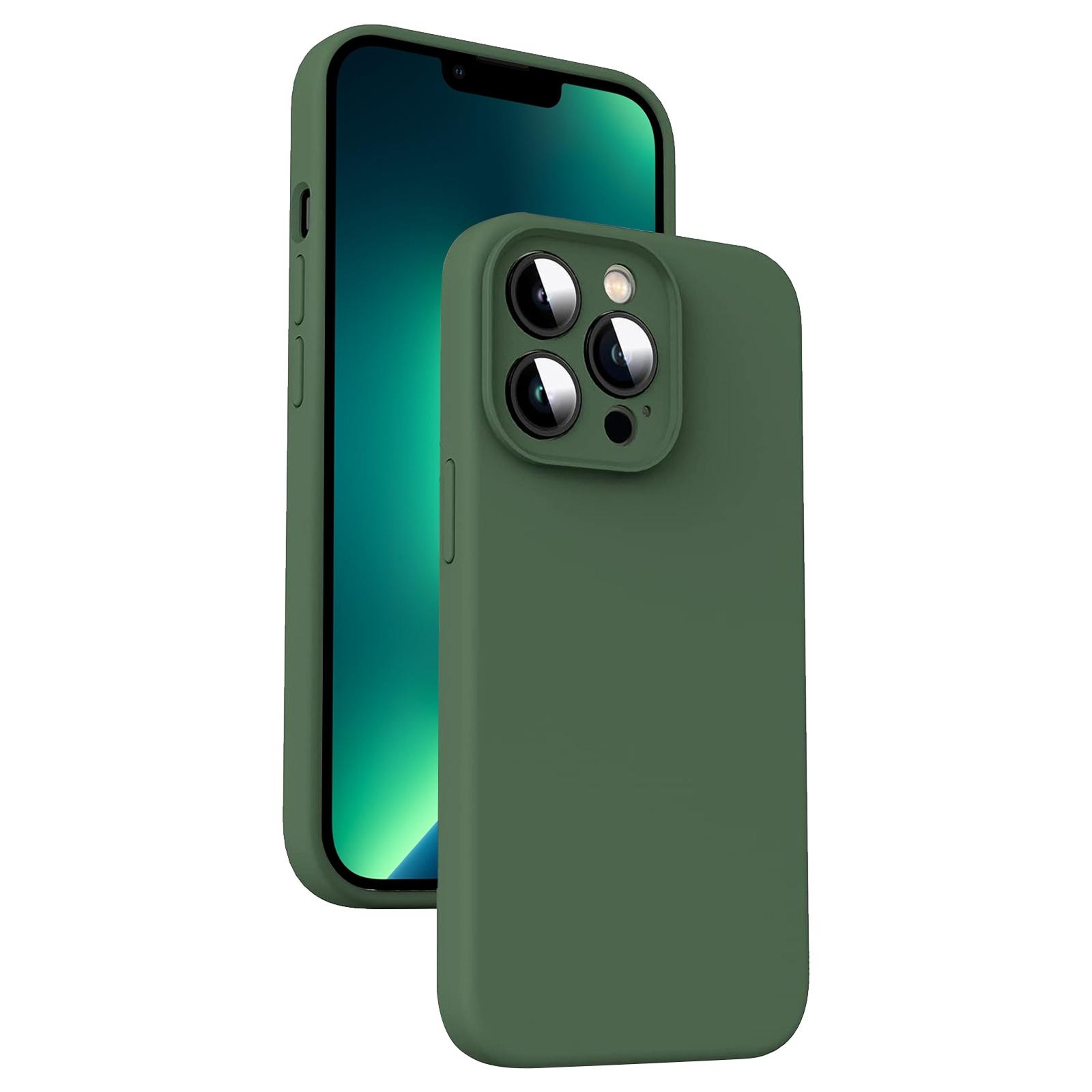 IPhone 13 Pro Max Liquid Silicone Shockproof Case With Microfiber Lining 0