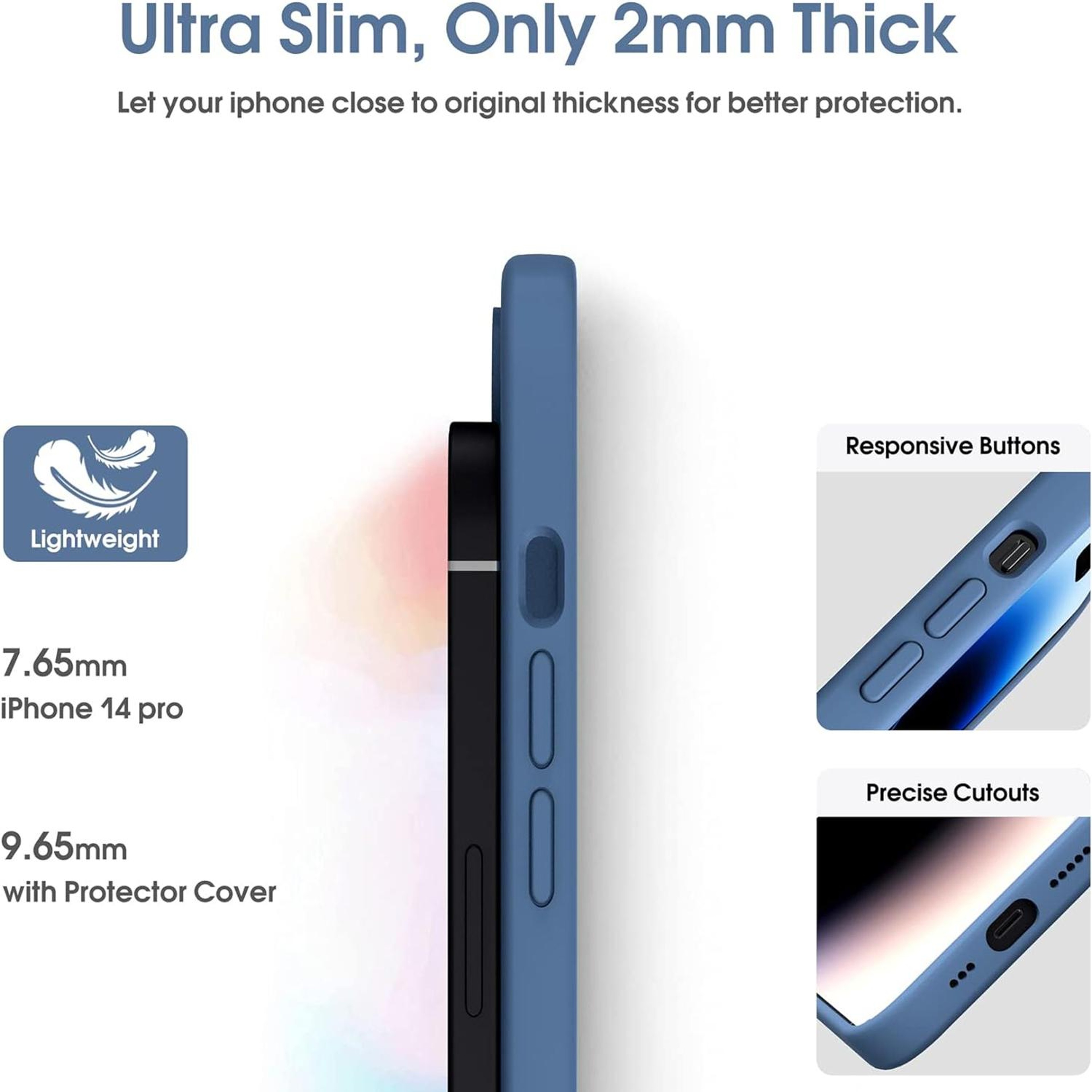 IPhone 13 Liquid Silicone Case With Microfiber Lining Shockproof Slim Protection 3