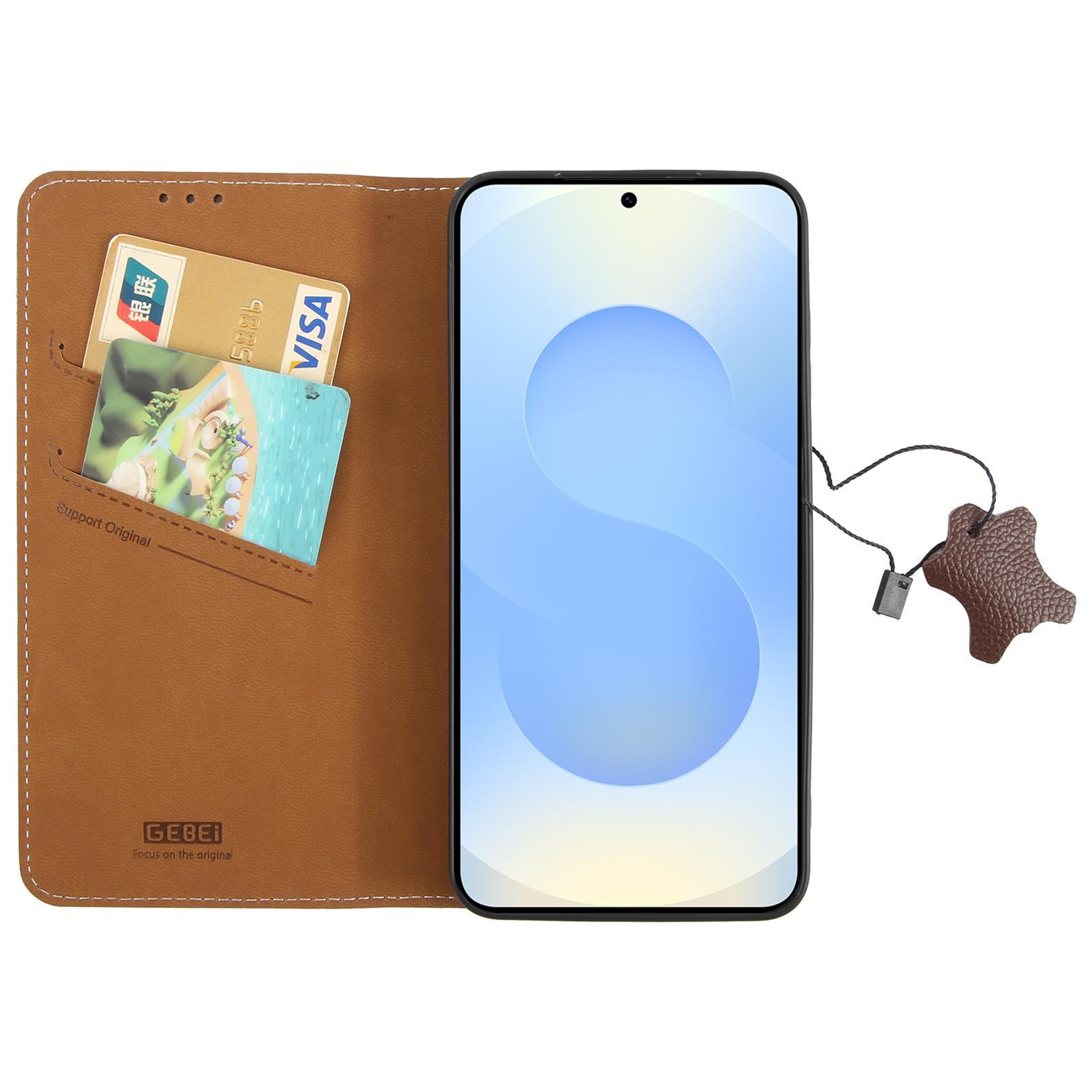 Galaxy S25 Plus 5G Leather Wallet Case With Card Slots And Kickstand 3