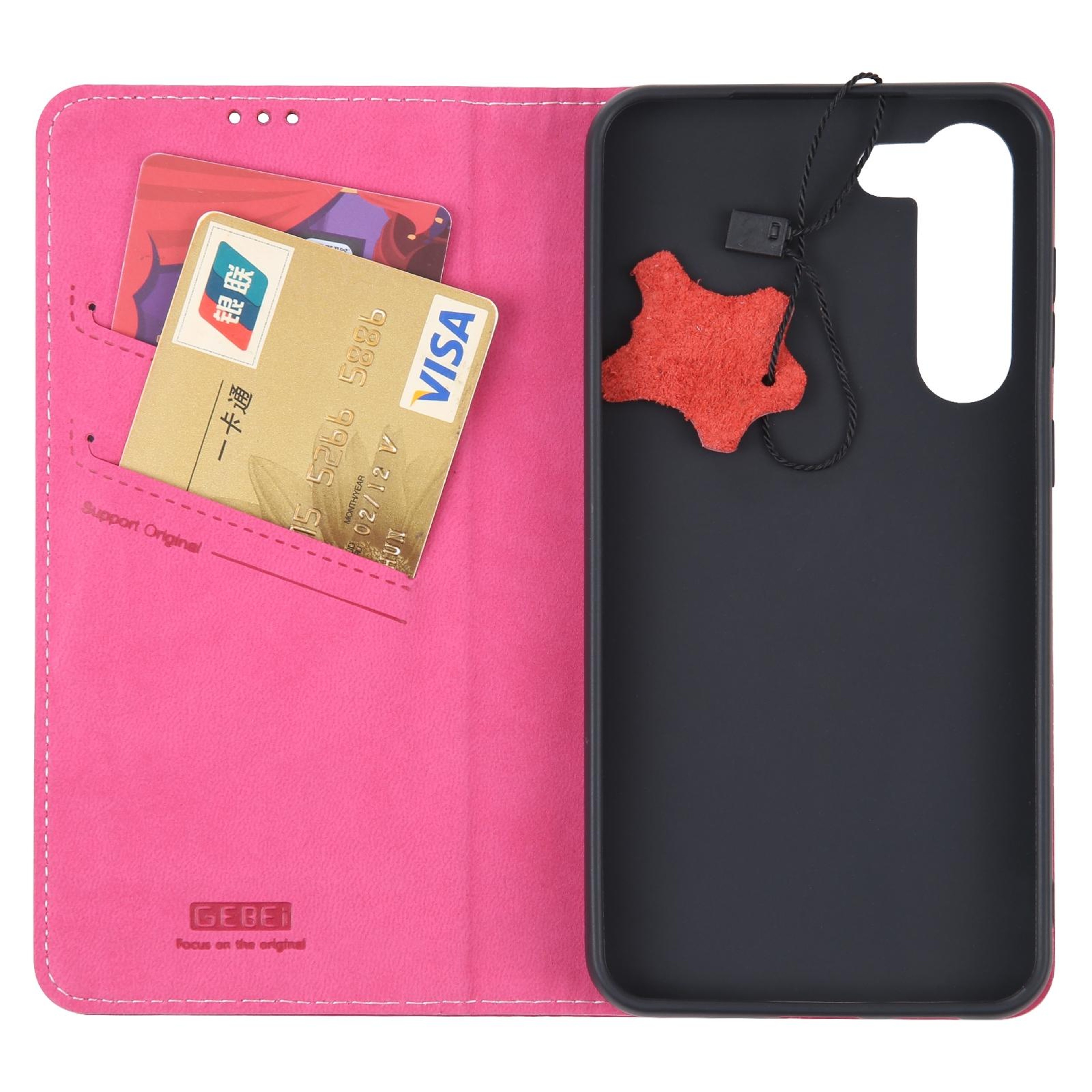 Samsung Galaxy S23 Plus 5G Genuine Leather Wallet Case With Card Slots And Stand 3