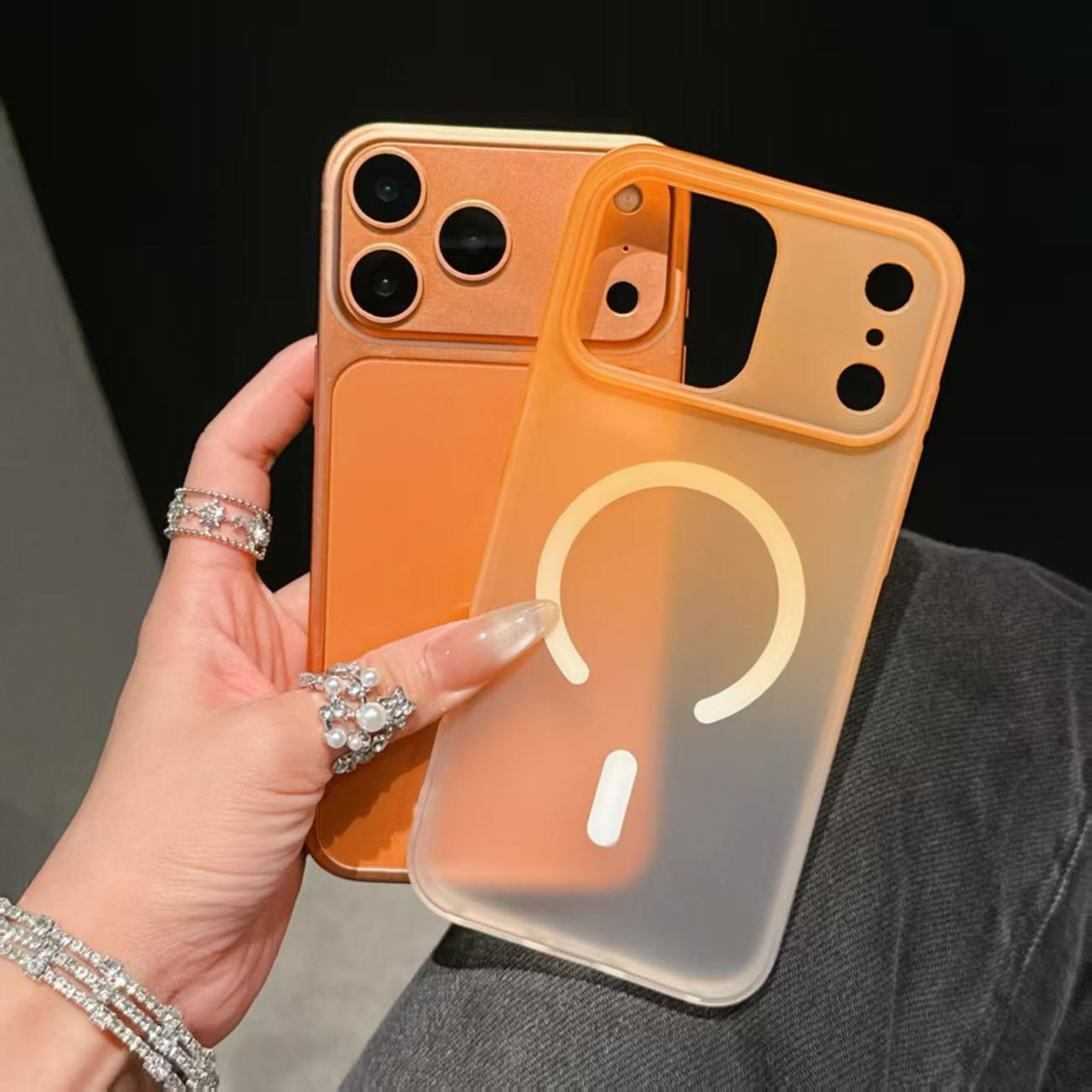 IPhone 16 Pro Max Frosted Magnetic Case Slim Shockproof TPU Cover 4