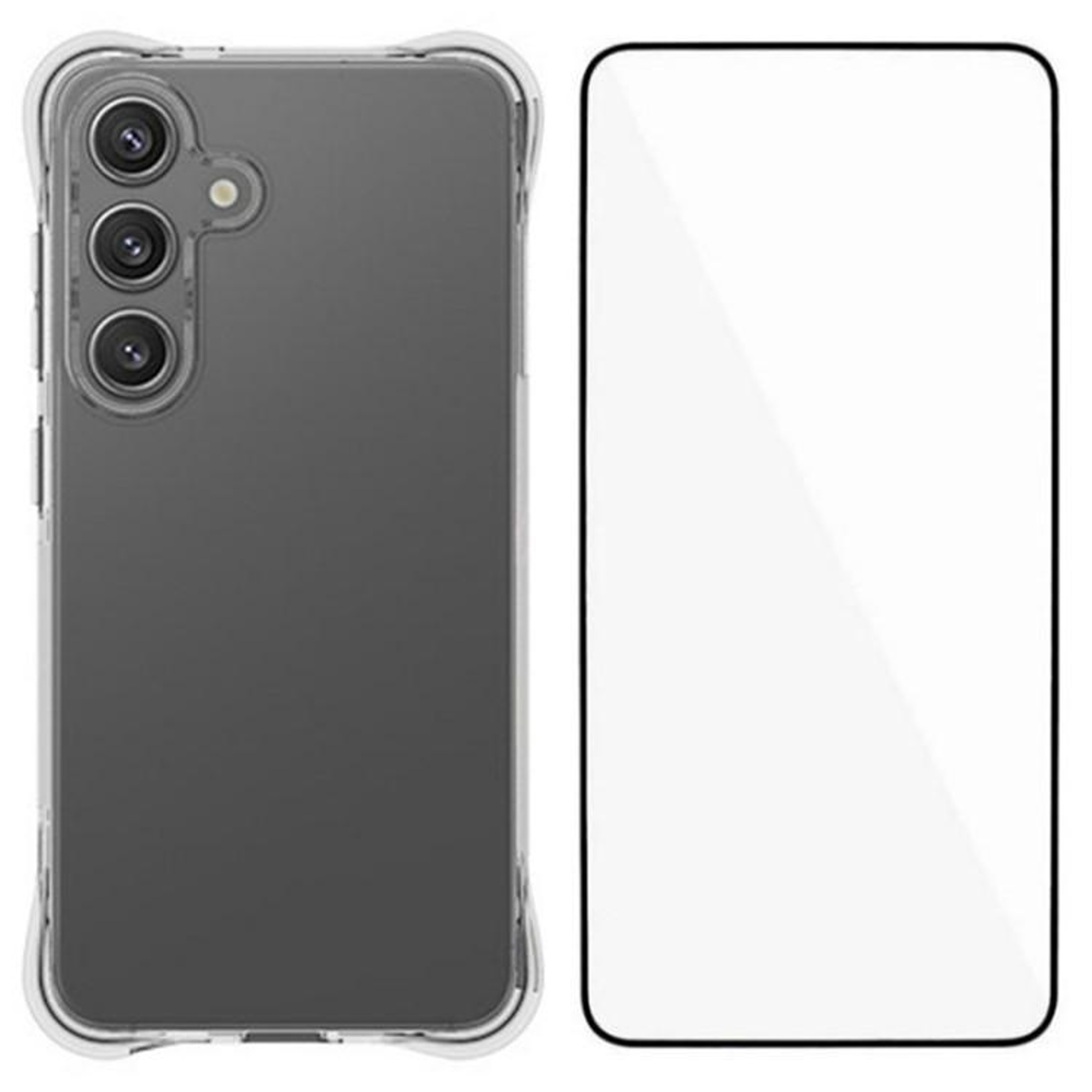 Galaxy S25 FE Clear Shockproof TPU Case with Screen Protector – view 1
