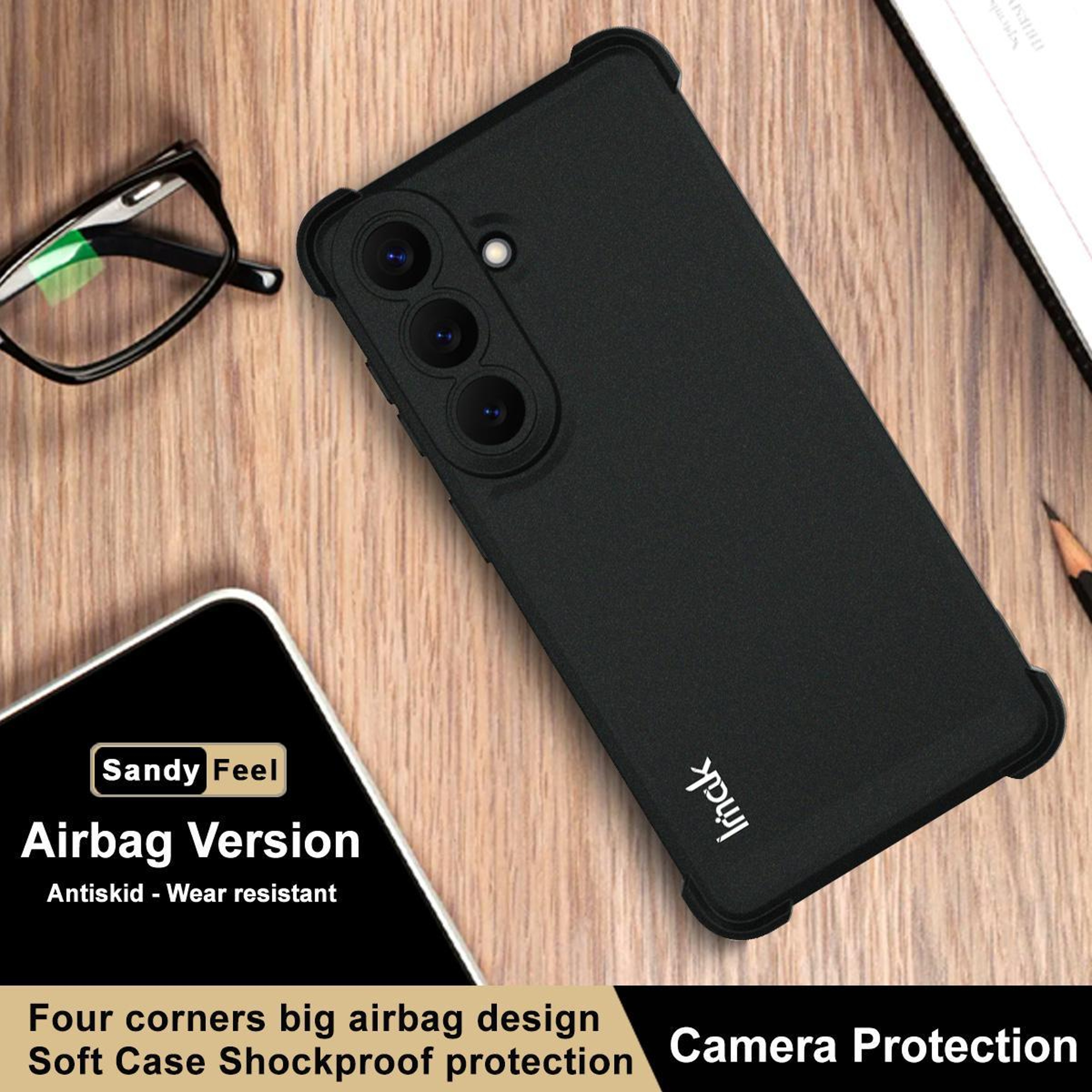 Samsung Galaxy S26 Plus 5G Shockproof TPU Case with Camera Protection Matte Black – view 5
