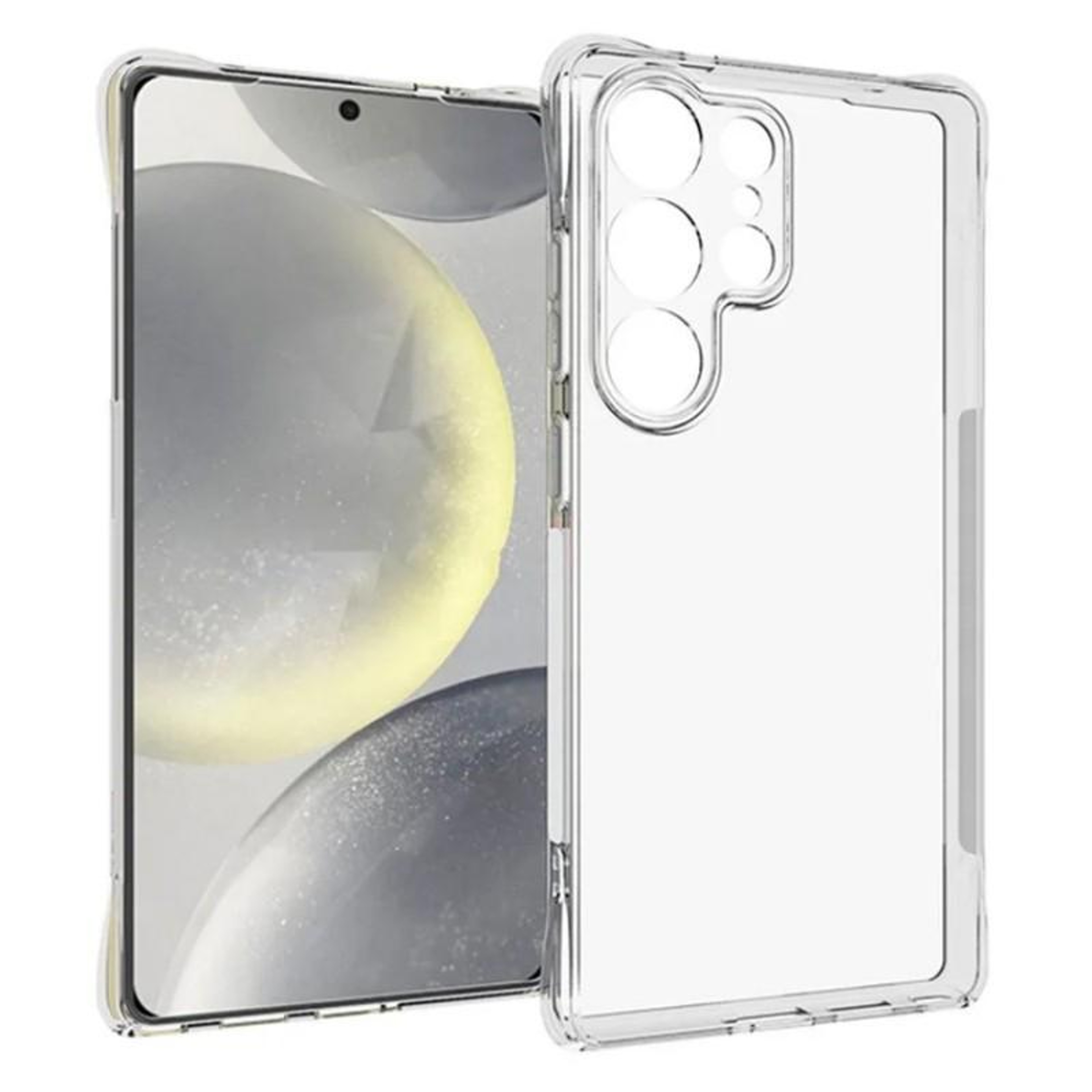 Galaxy S25 Ultra Clear Shockproof TPU Case with Screen Protector – view 2