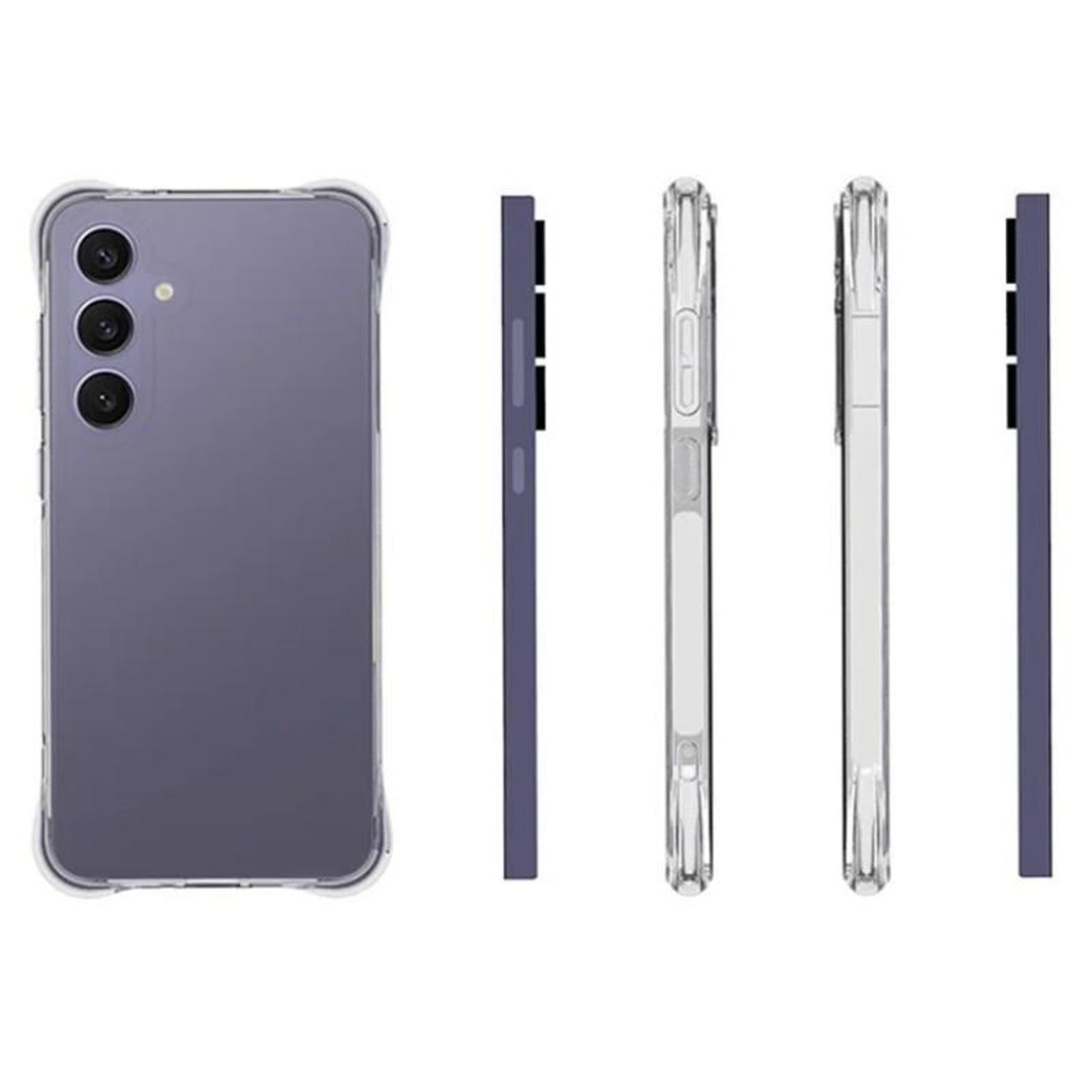 Galaxy S24 FE Clear Shockproof TPU Case with Screen Protector – view 3