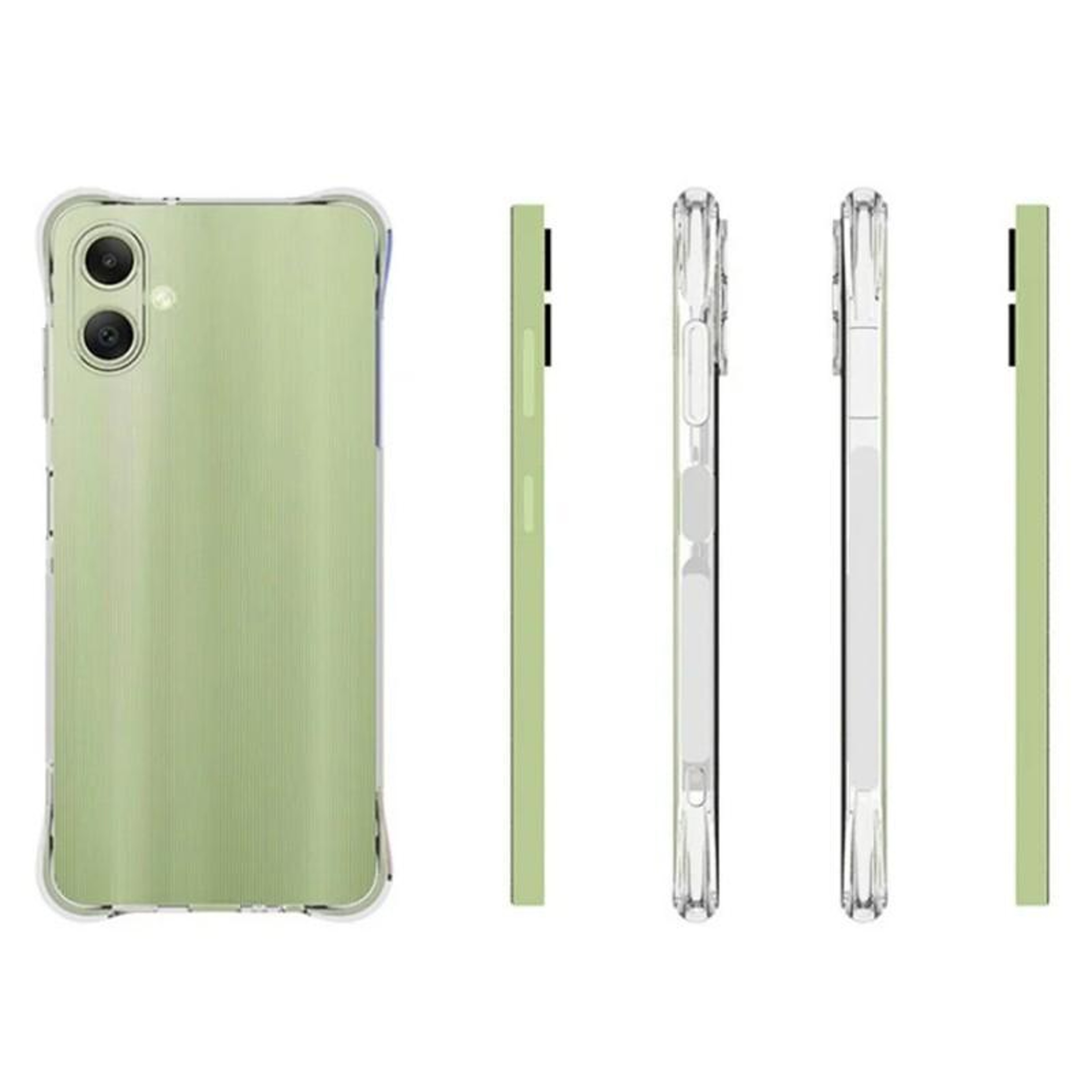 Samsung Galaxy A06 4G Case Clear Shockproof TPU Cover with Screen Protector – view 3