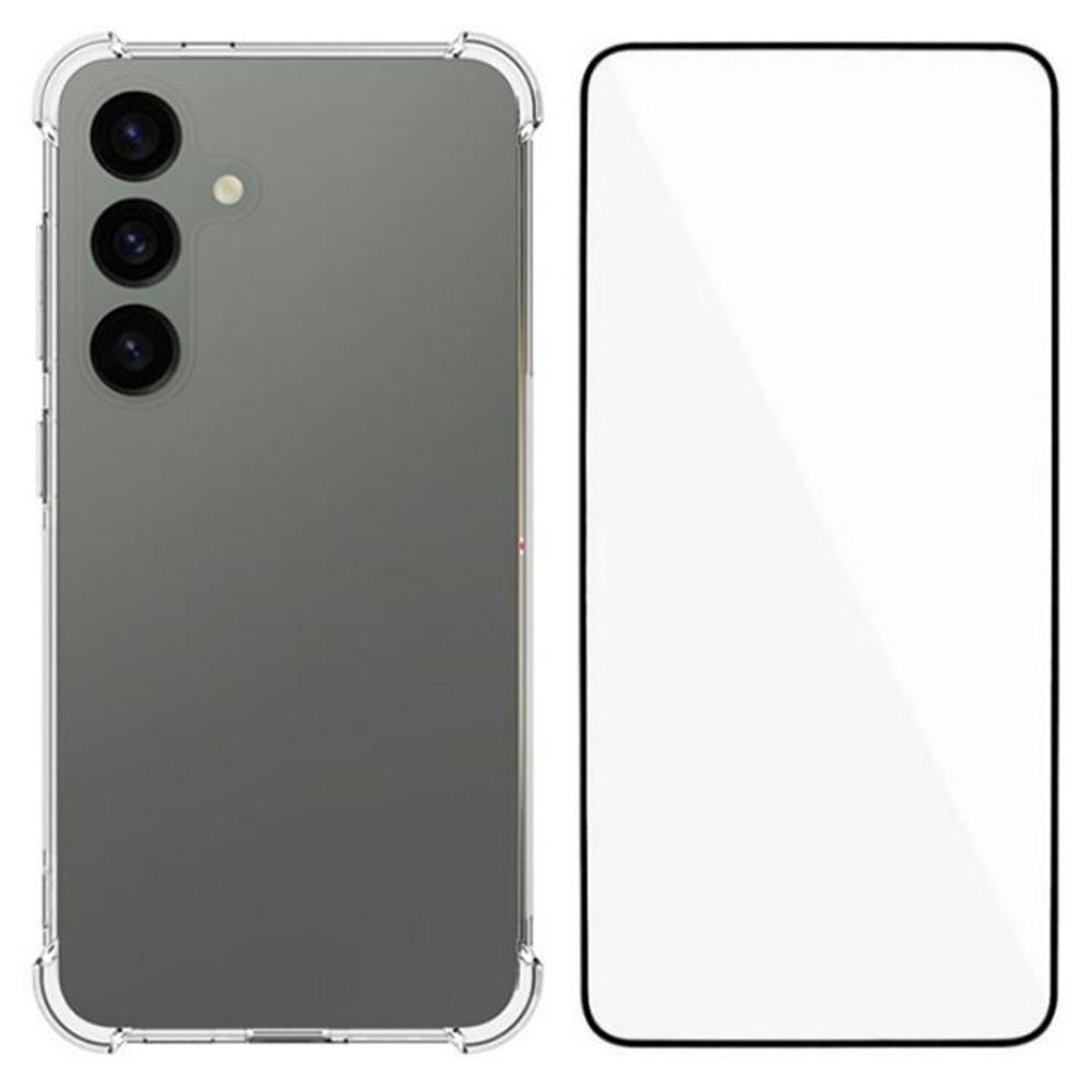 Samsung Galaxy S24 Plus Clear TPU Shockproof Case with Screen Protector – view 1