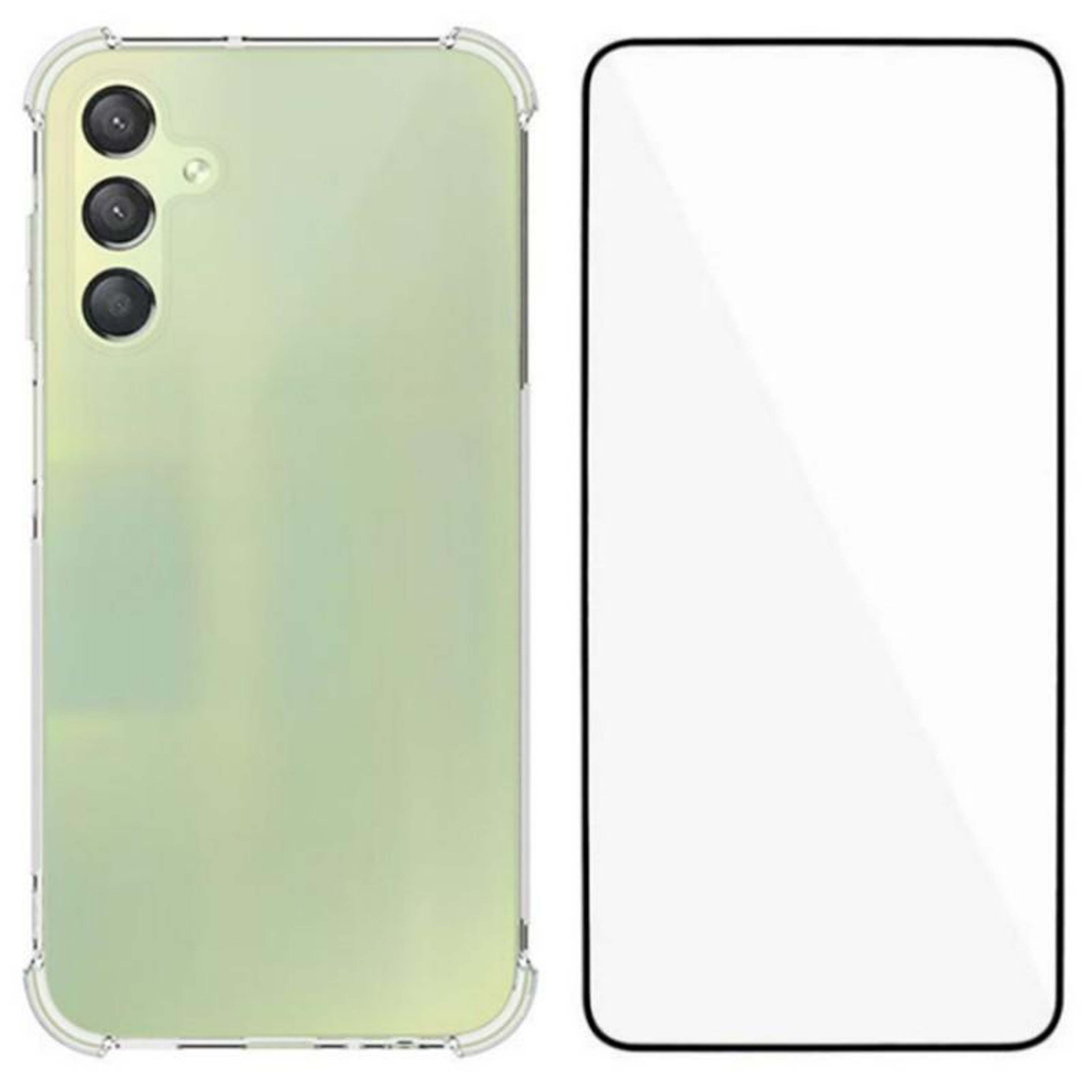 Samsung Galaxy A15 Case Clear Shockproof TPU Cover with Screen Protector – view 1