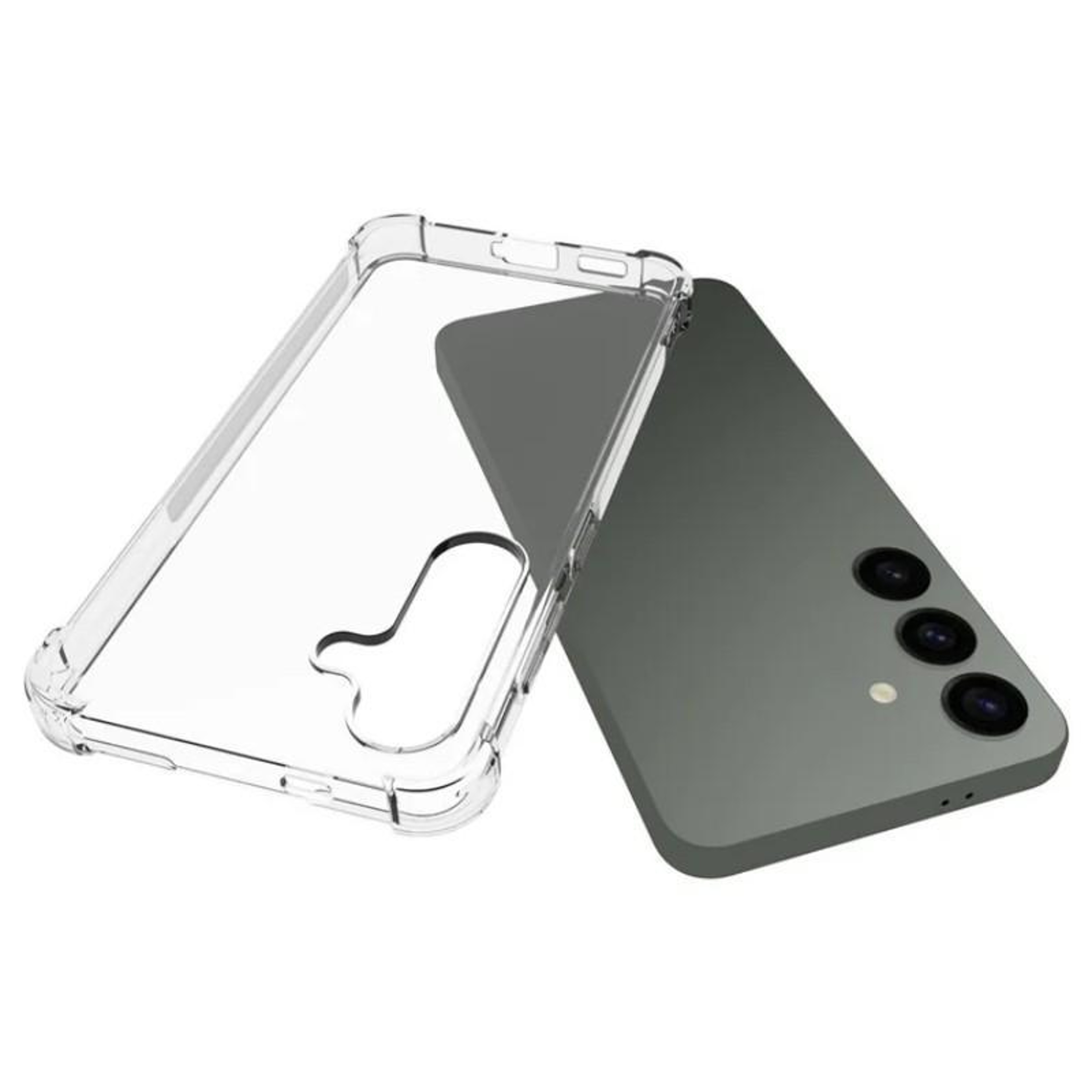 Galaxy S24 5G Clear Shockproof TPU Case with Screen Protector – view 4