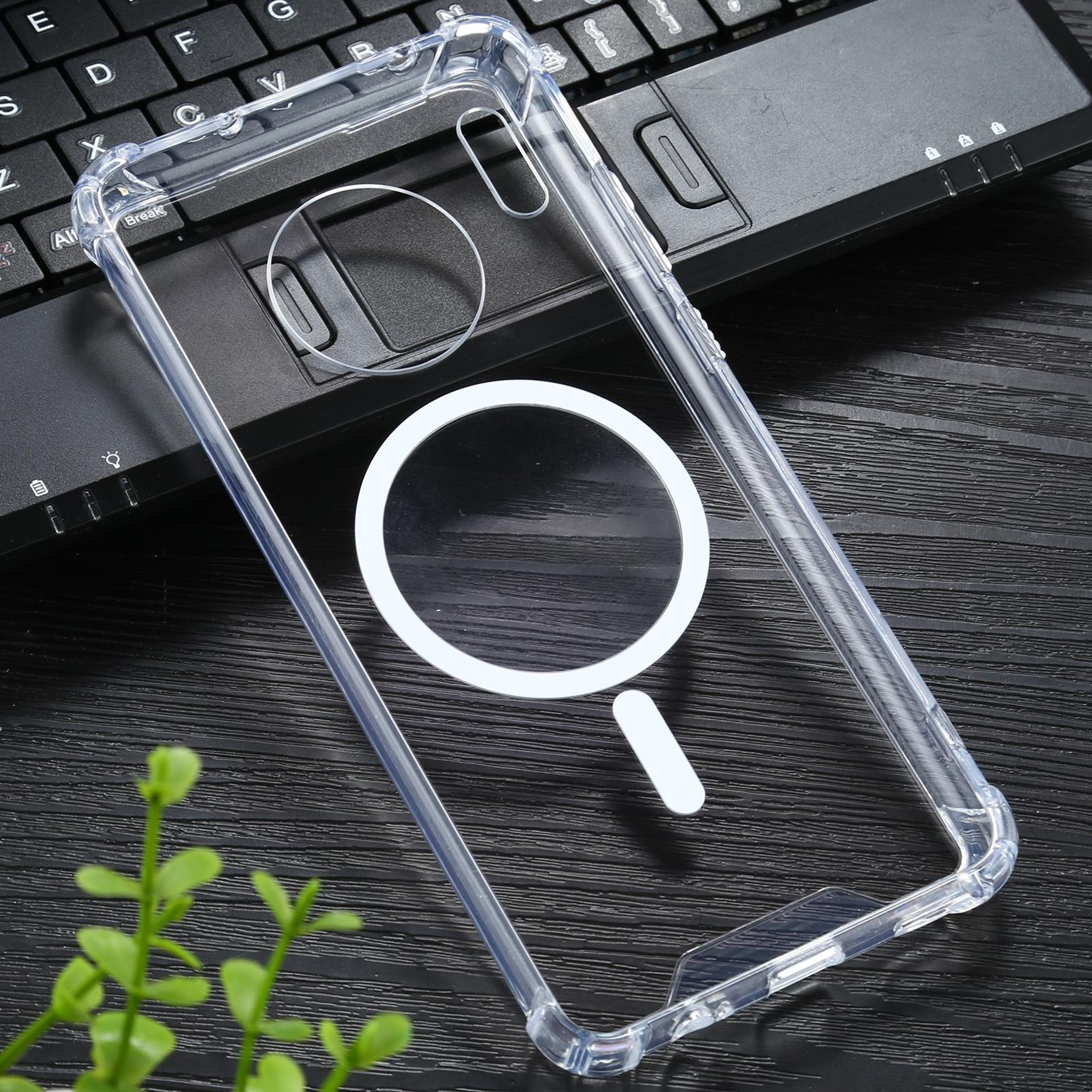 Huawei Mate 30 Pro Magnetic Clear Case with Shockproof Airbag Corners – view 2