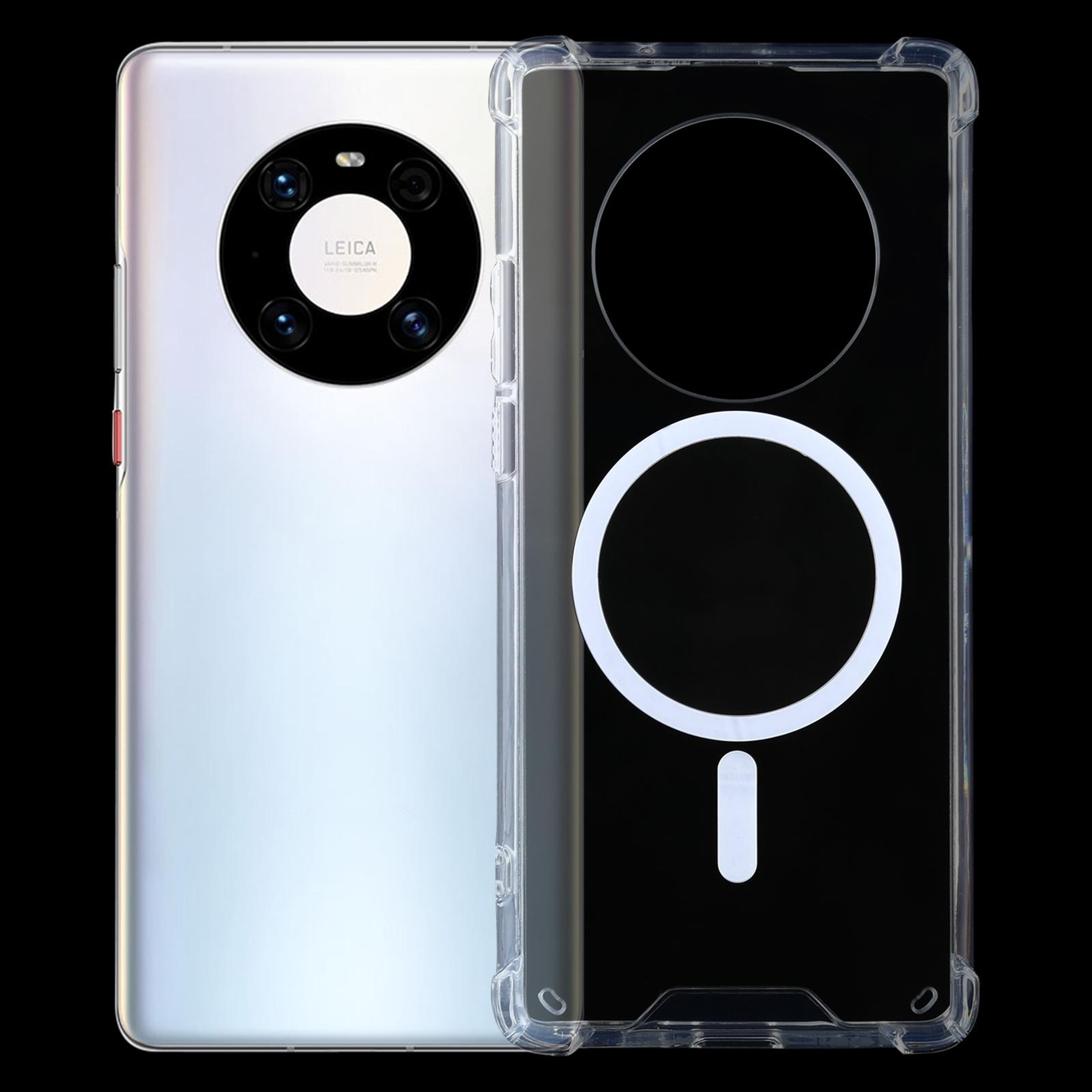 Huawei Mate 40 Case Clear Magnetic Shockproof Case with Airbag Corners – view 1