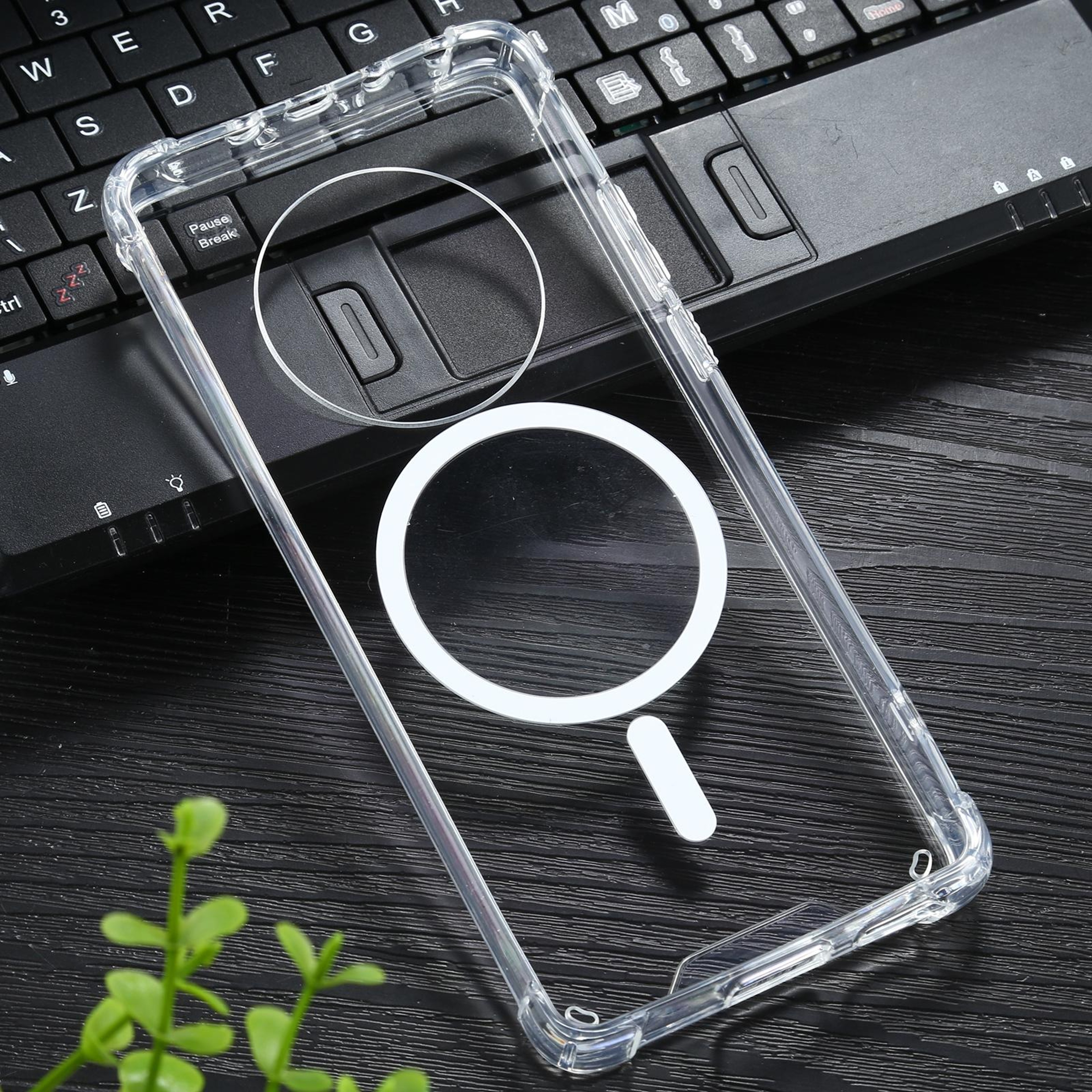 Huawei Mate 40 Case Clear Magnetic Shockproof Case with Airbag Corners – view 2