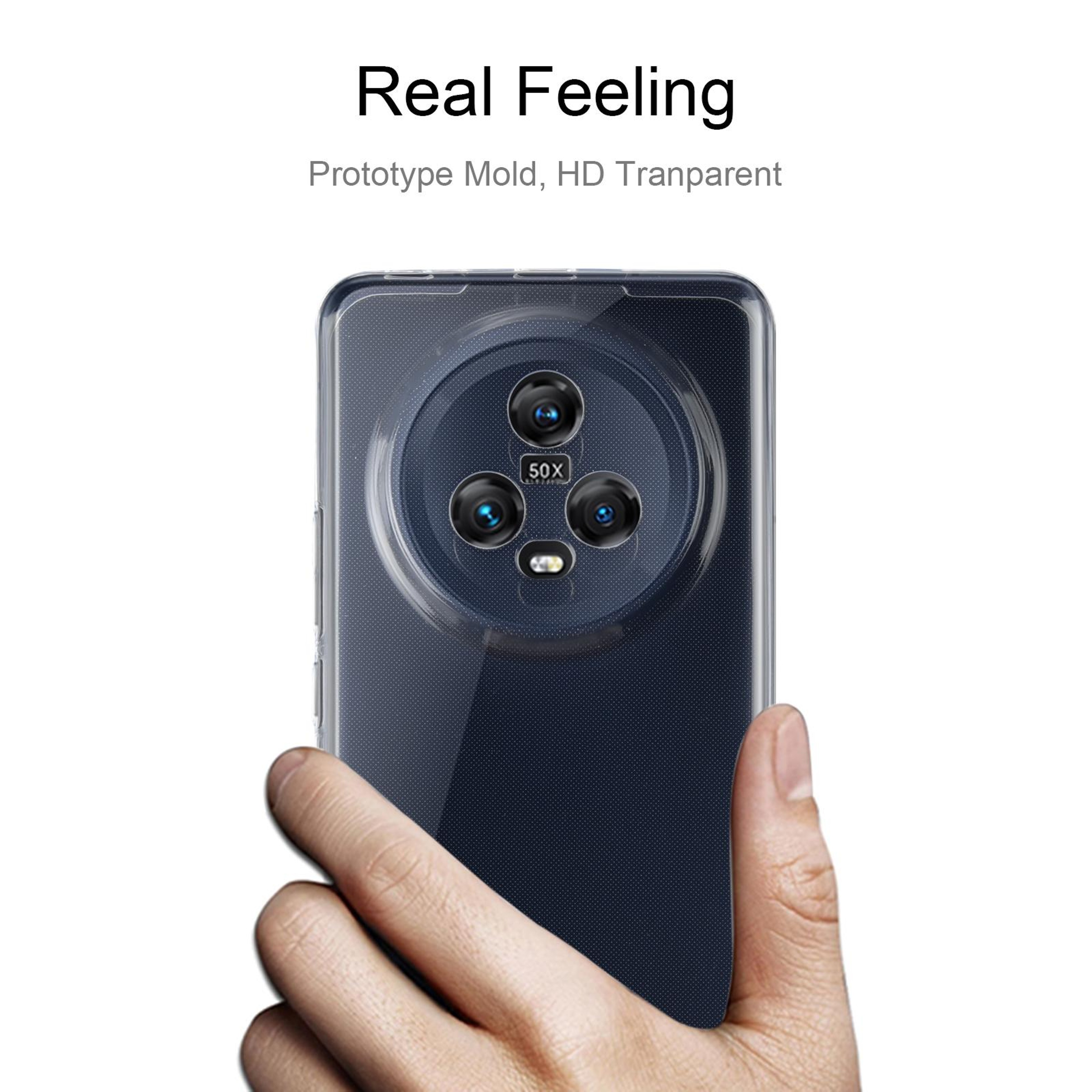 Honor Magic5 Clear TPU Case Ultra-Thin Scratch-Resistant Protective Cover – view 3