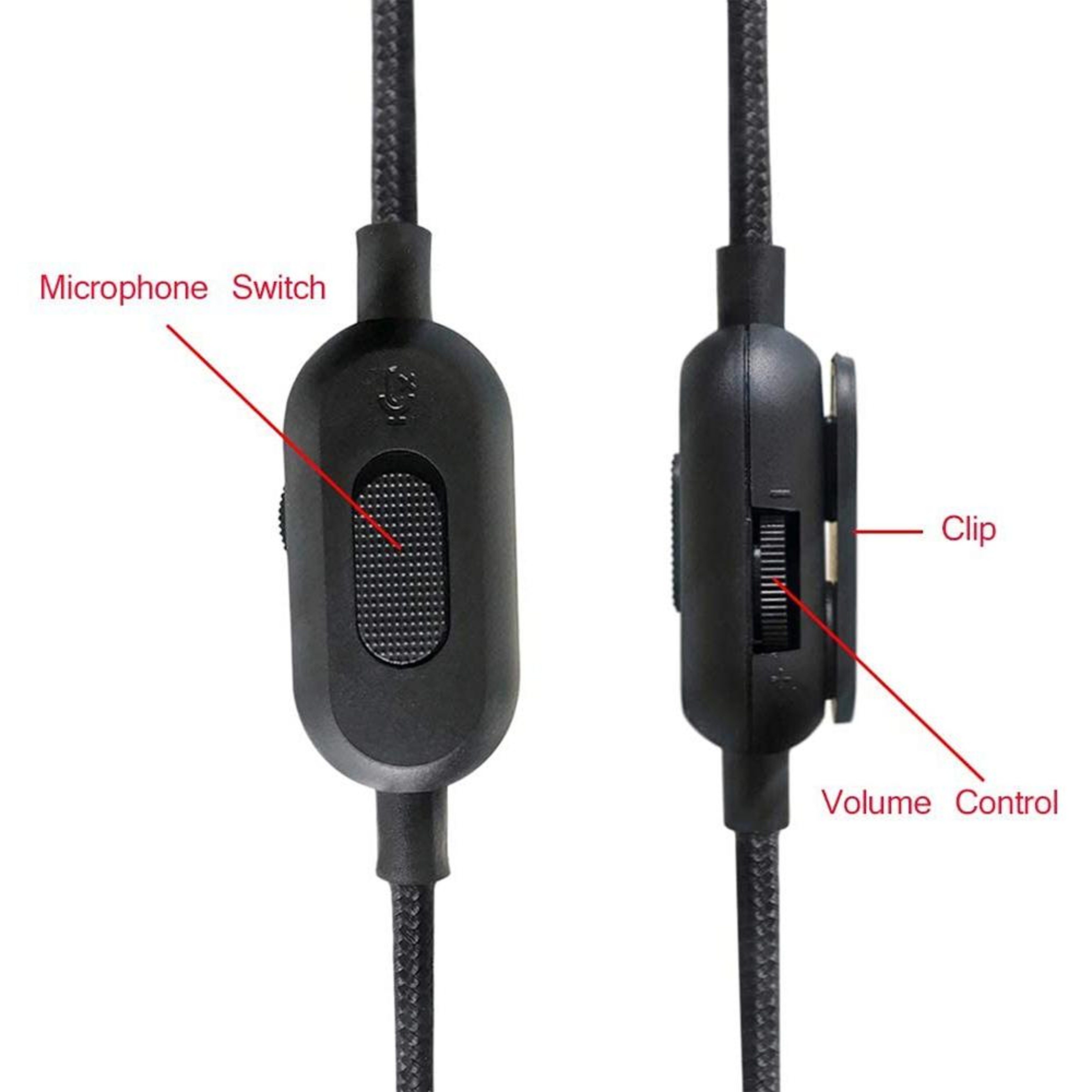 Logitech G Pro X Replacement Cable 2m 3.5mm Gaming Headset Cable with Volume and Mute Control – view 3
