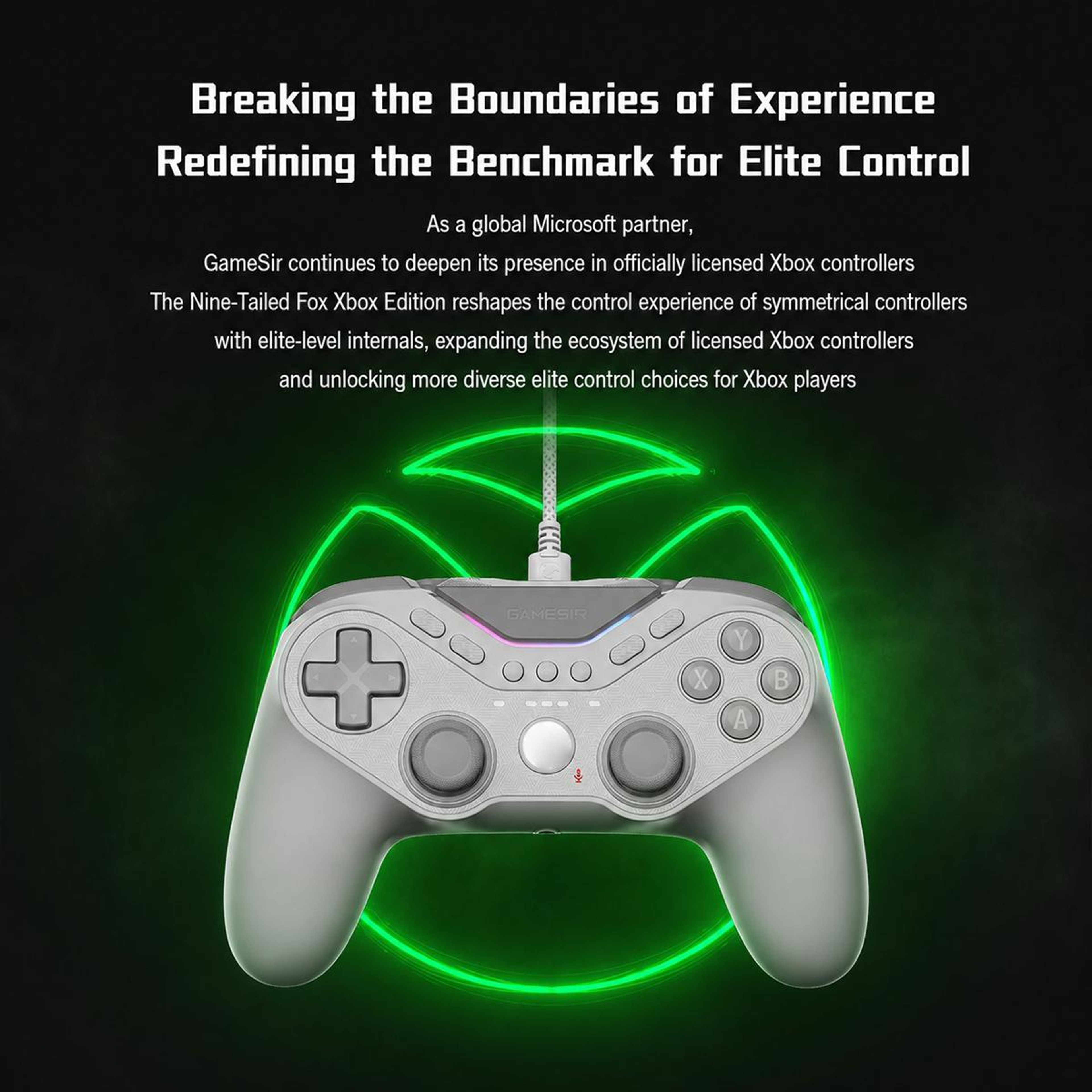 GameSir T3 Pro Tarantula Wired Xbox Controller with TMR Sticks and Hall Triggers – view 2