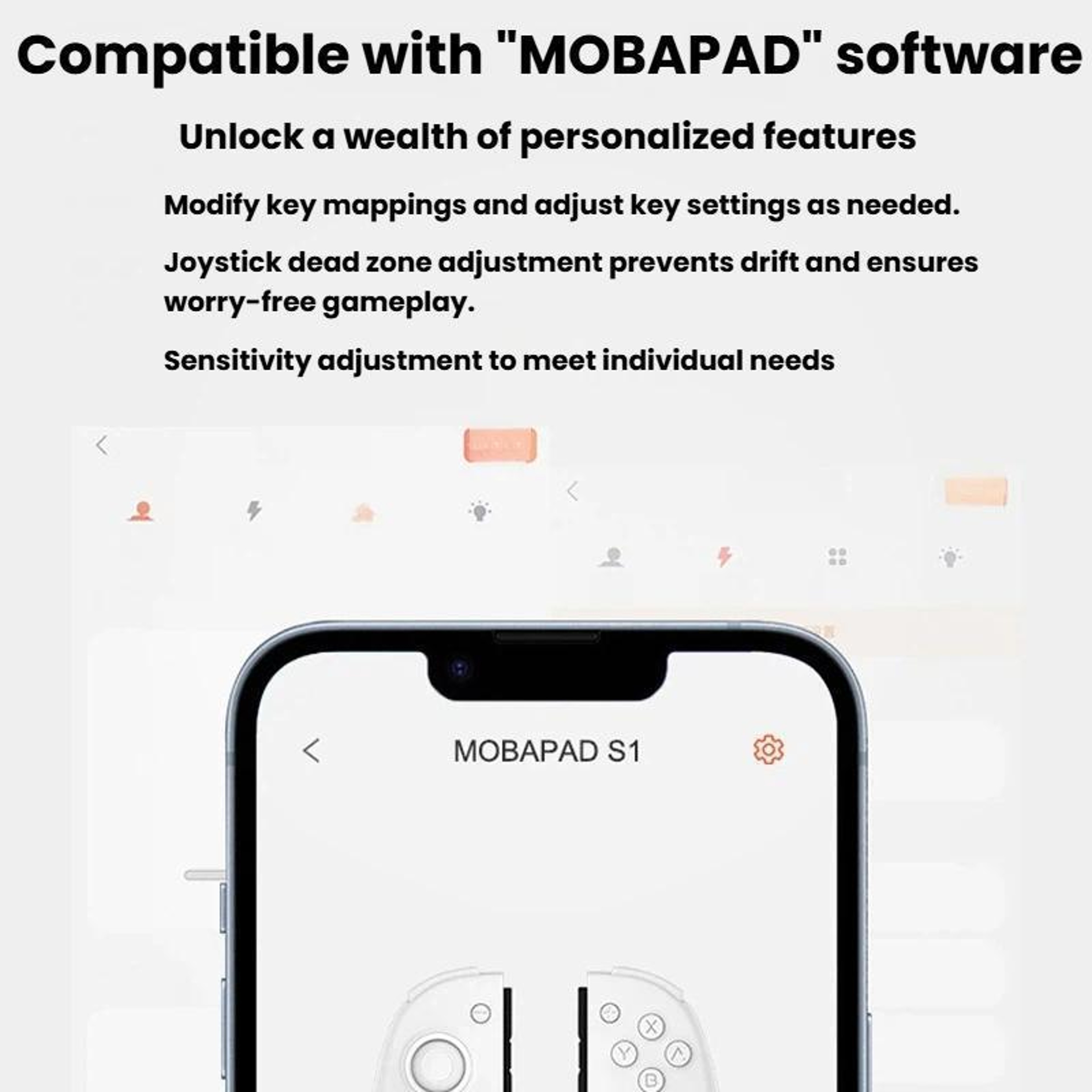 MOBAPAD S1 Nintendo Switch Controller With Hall Effect Joystick And Split Joypad 6