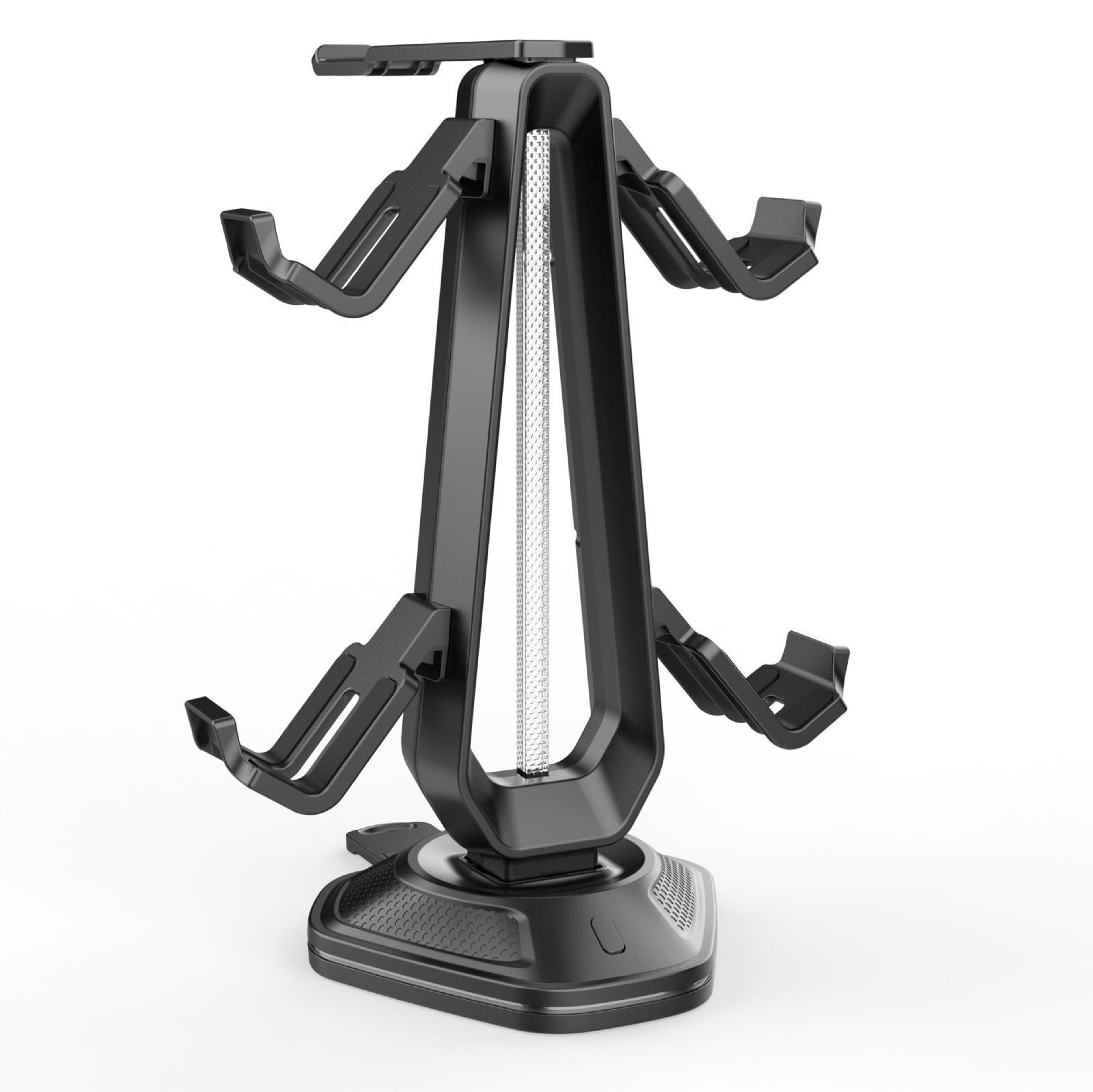RGB Gaming Headset Stand with 4 Controller Holders and Dual USB Charging – view 3
