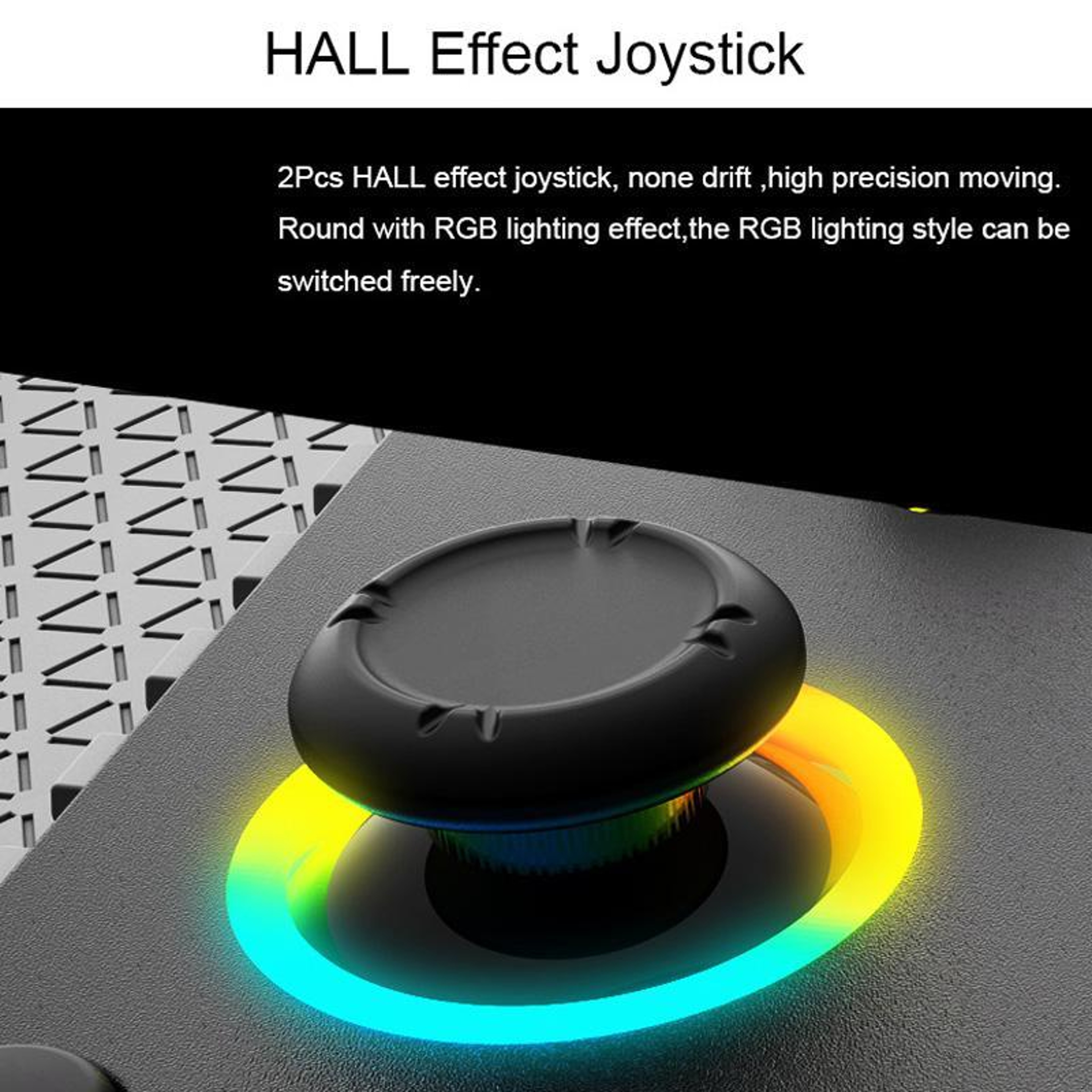 Retractable Wireless Gaming Controller With Hall Effect Joysticks RGB Lighting And Dual Vibration 4