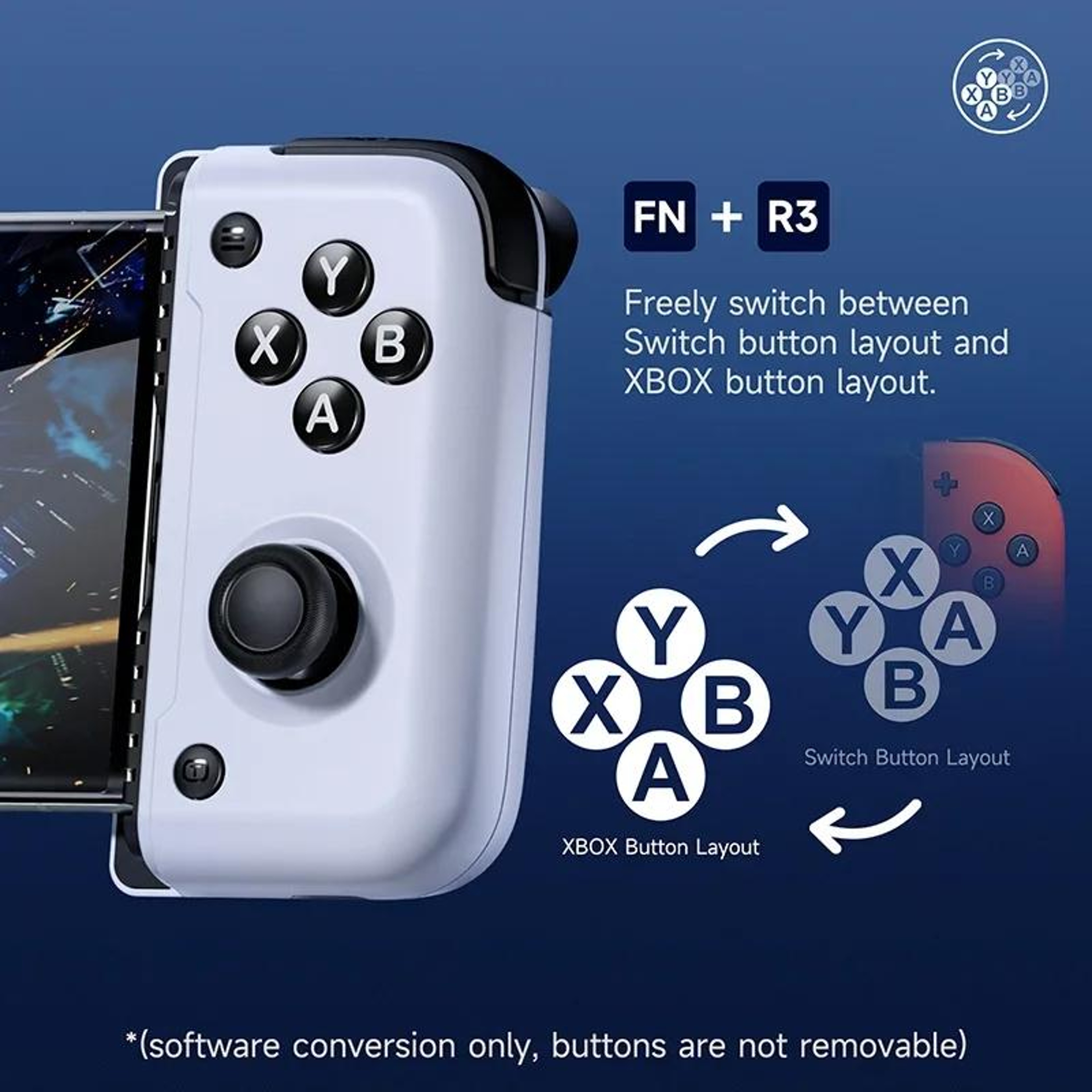 EasySMX M05 Mobile Gaming Controller with Hall Effect Triggers for iPhone 15 and Android USB-C Phones – view 4