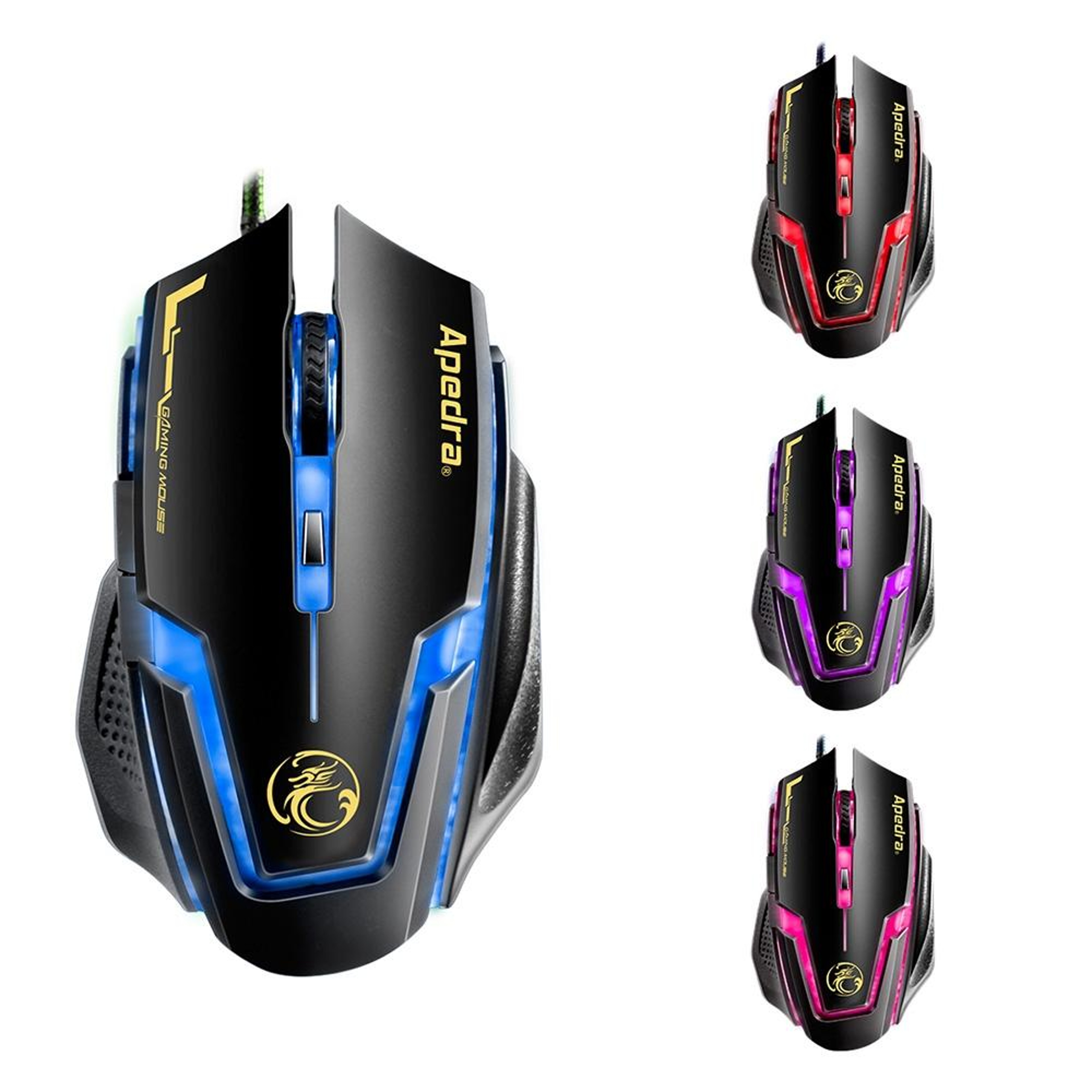 iMICE A9 3200 DPI Wired Gaming Mouse with 6 Buttons and LED Breathing Light – view 9